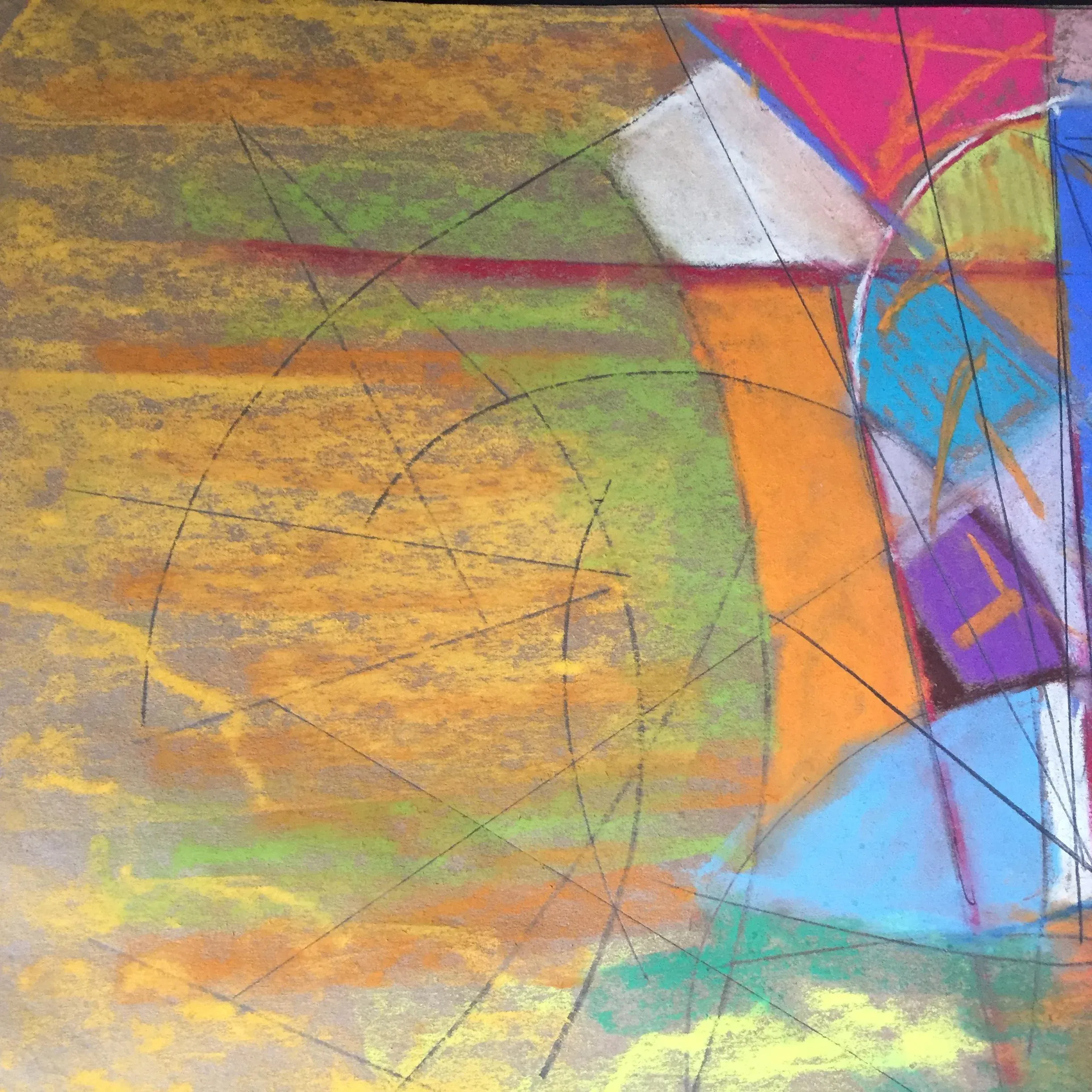 Spinnaker an Original Pastel by Erik Sulander 13 X 14 on Paper