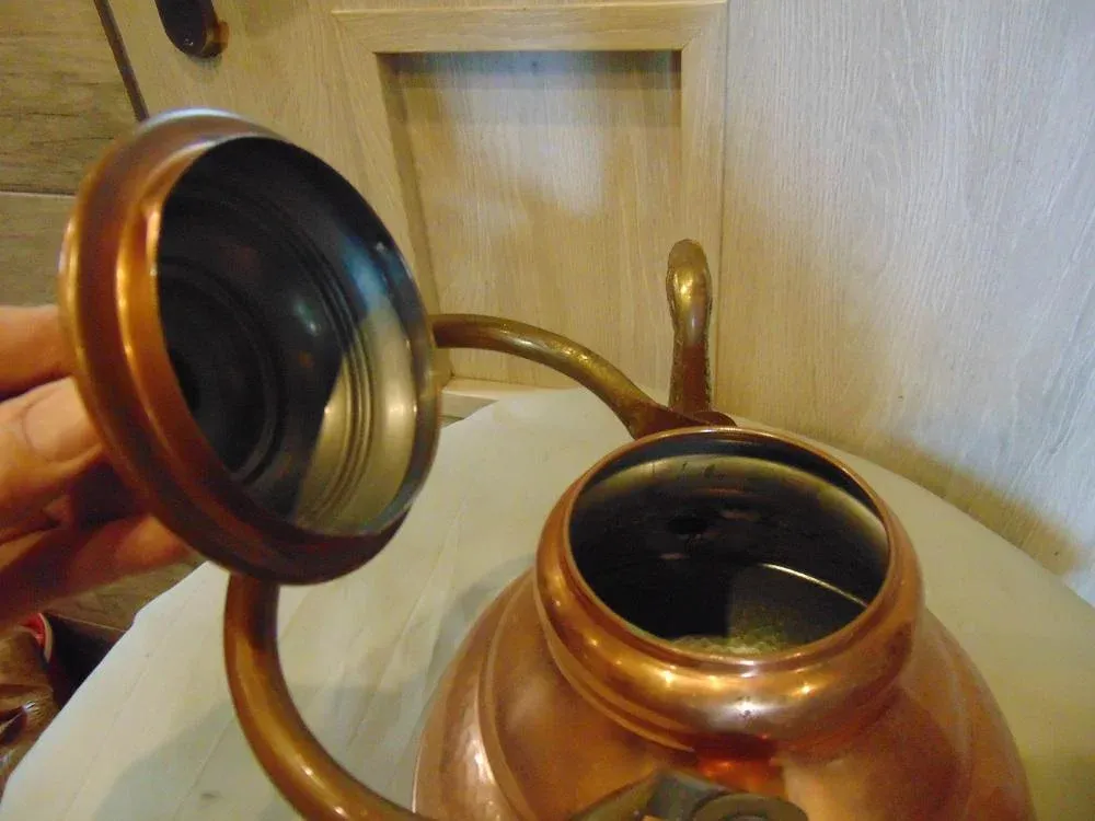 Art Deco Brown Copper Kettle