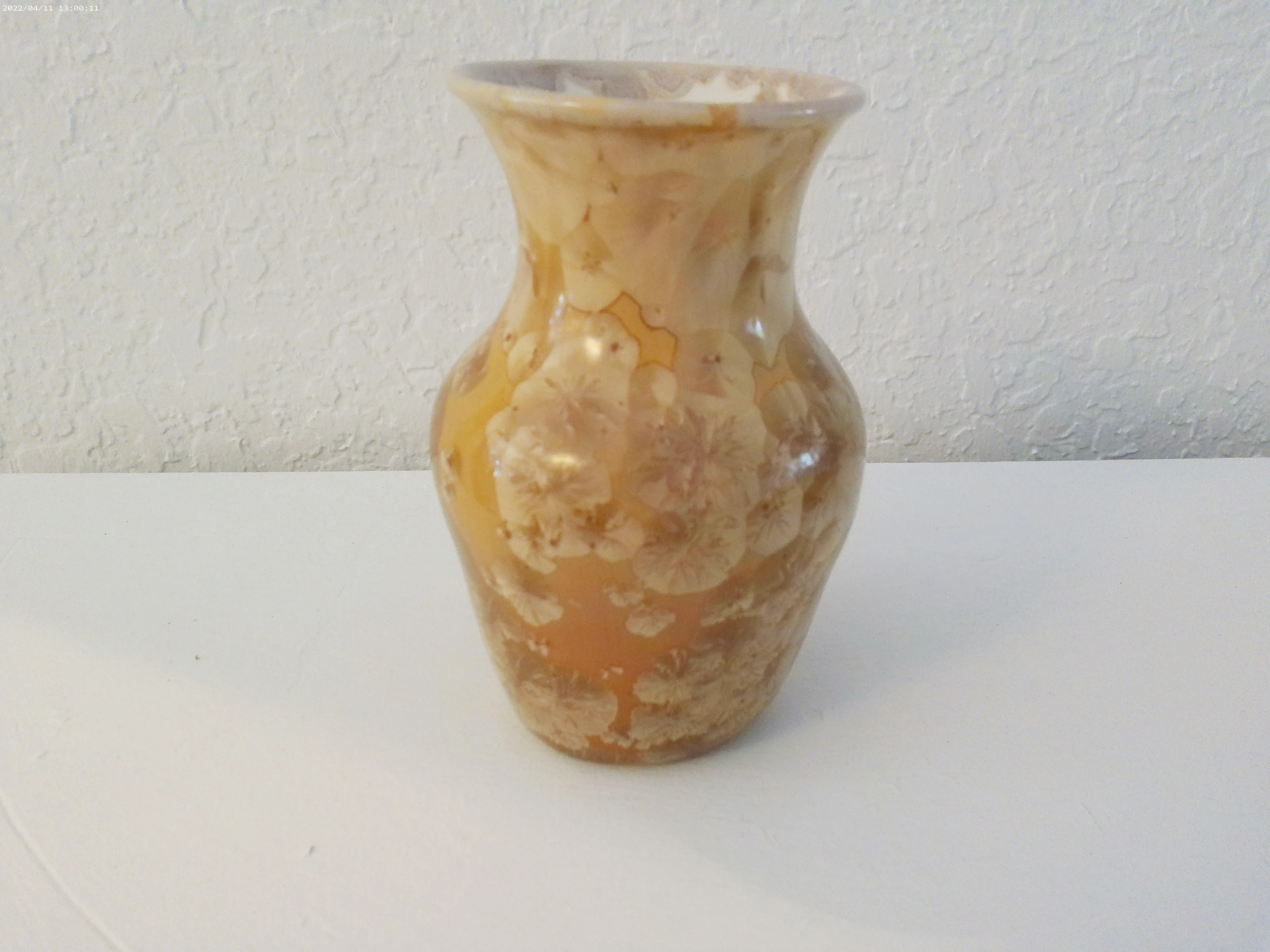Vintage Studio Art Iridescent Pottery Vases, a Pair | Chairish display picture 1