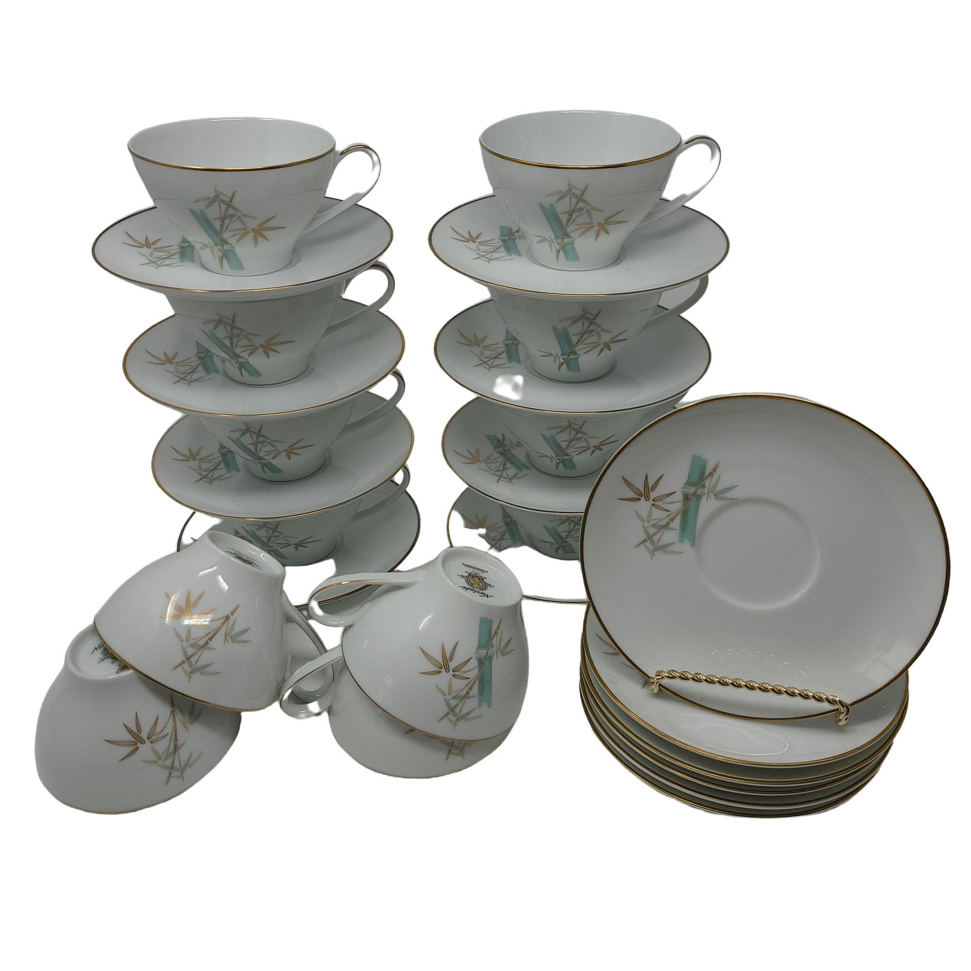 Set of 12 Cup & Saucer Sets Noritake China Oriental 6341