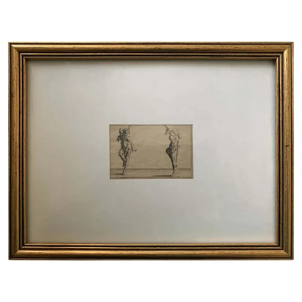 Jacques Callot, Les Caprices, 1617, Engraving, Framed