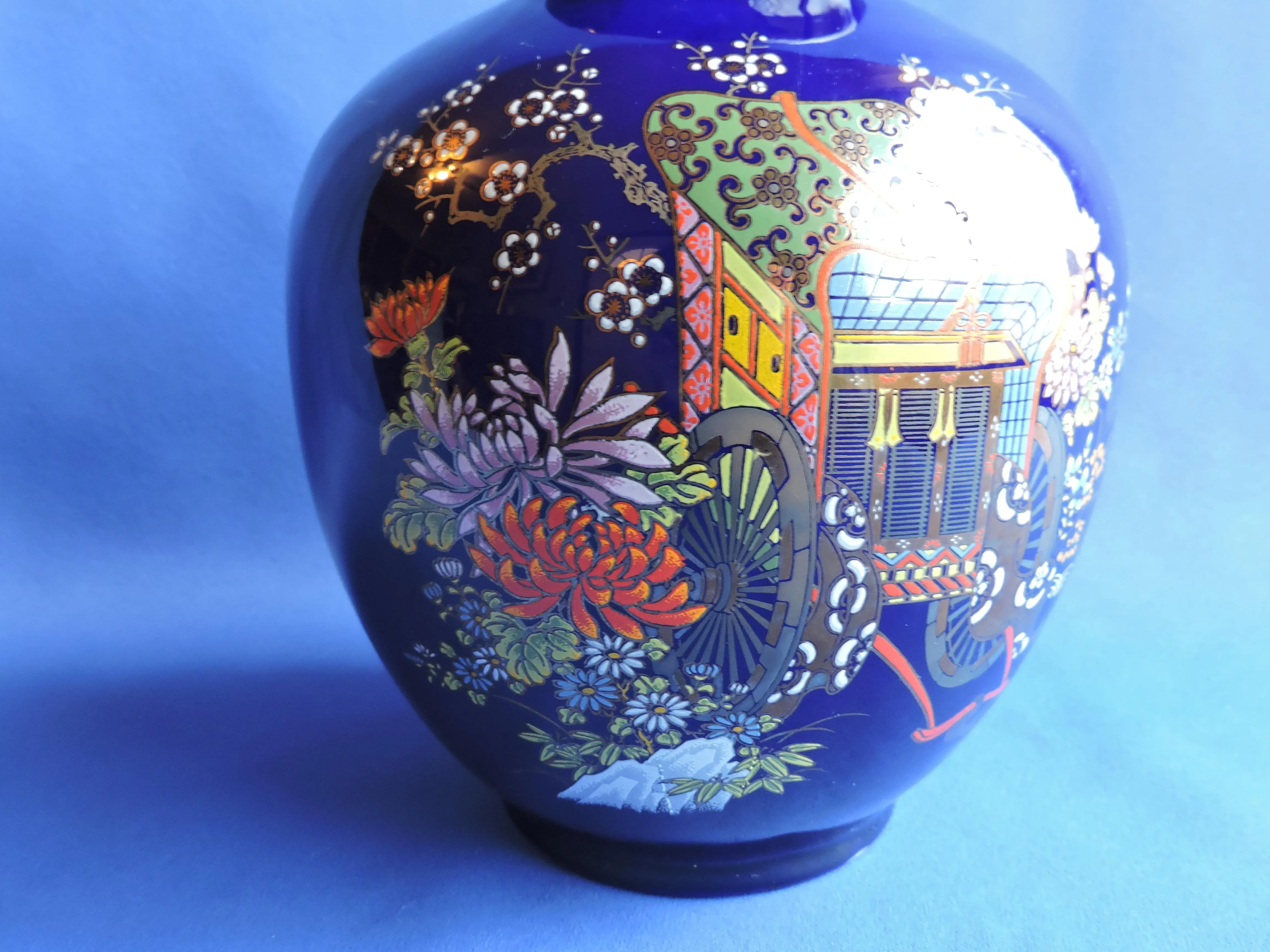 九谷焼Kutani Ware Ceramic Vase Kutani yaki ware Ceramic Japanese Flower pot Vase Gold foil