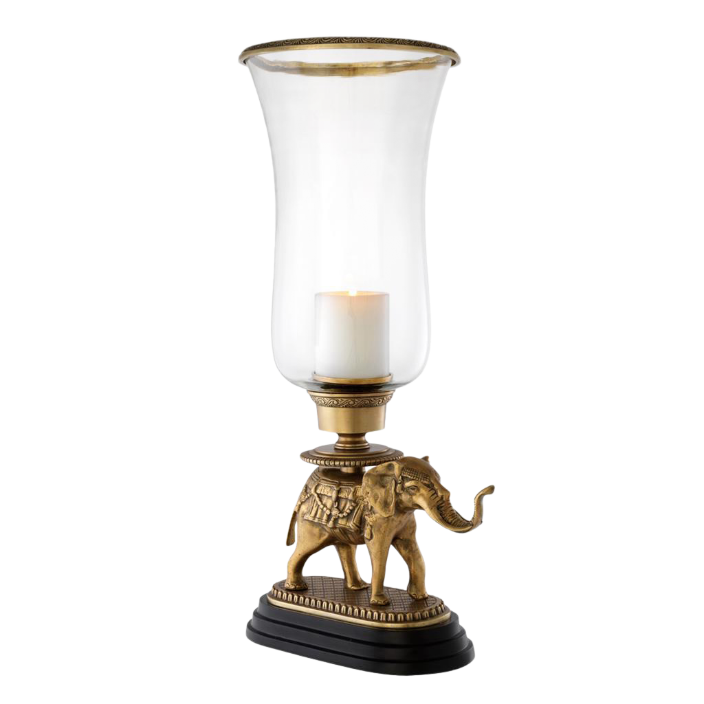 Vintage Hurricane Candle Holder by Eichholtz Elephant Chairish