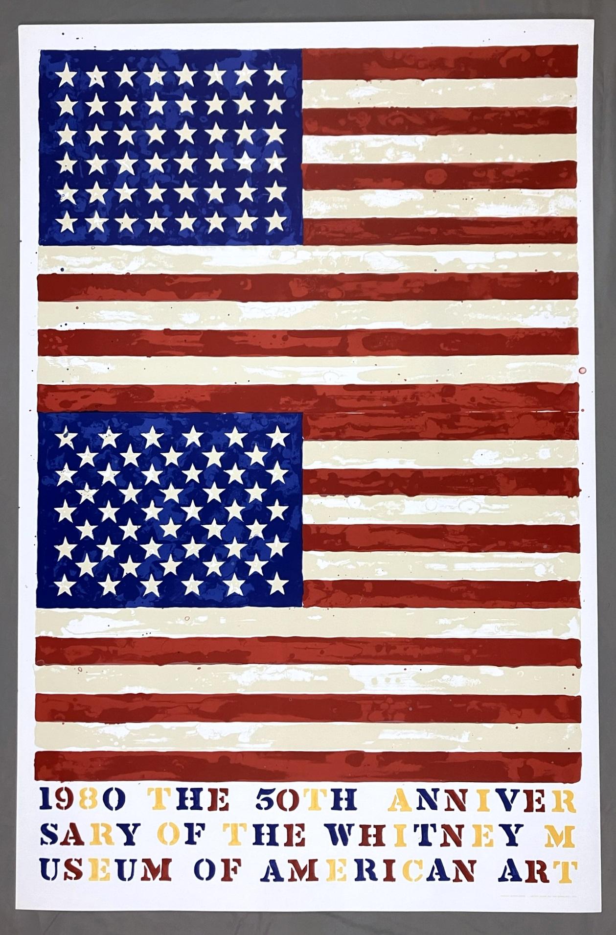 Jasper Johns Two Flags 1980 Original 50th Anniversary of the