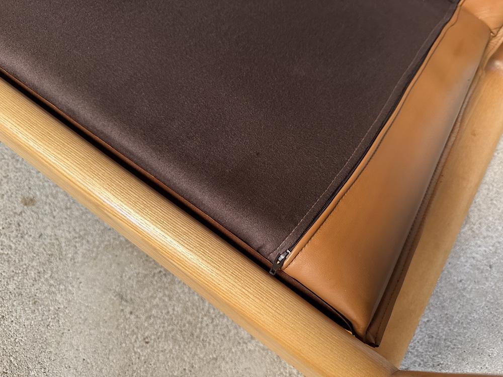 Brutalist Hombre Leather Lounge Chair by Burkhard Vogtherr for Rosenthal Studio-Line, Germany, 1970s