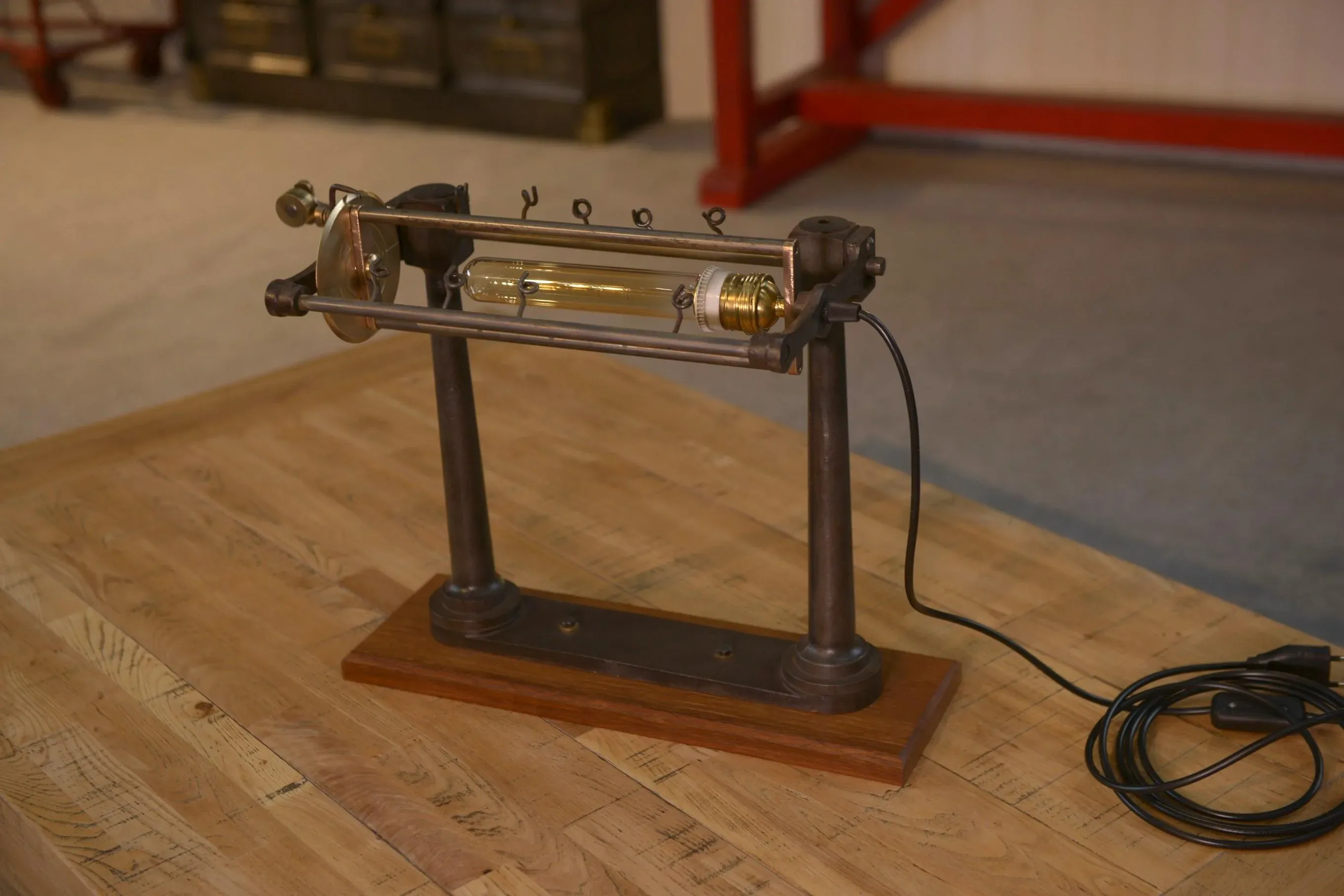 Industrial Loom Lamp, 1950s main image 7