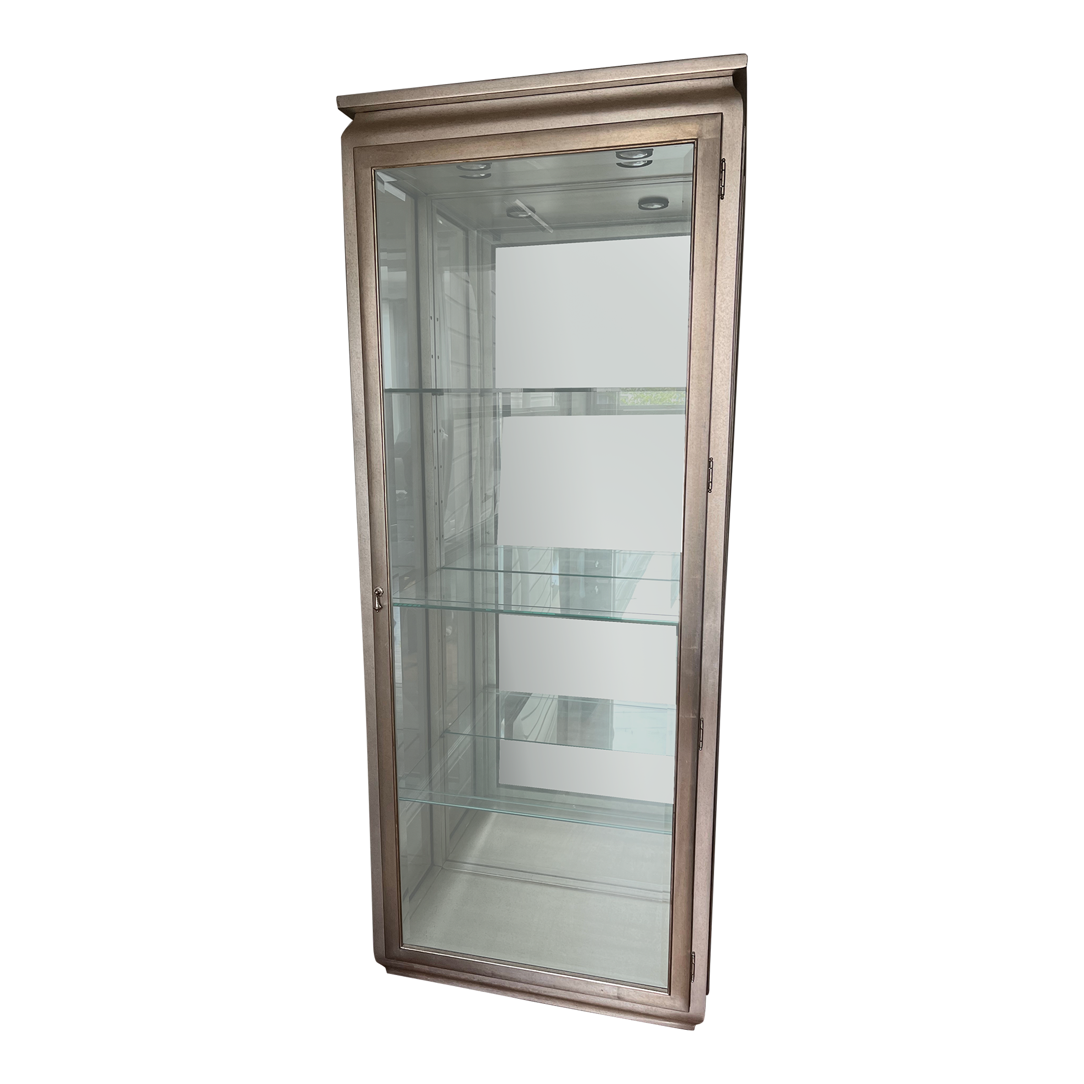 Mirrored Glass Display Case Chairish