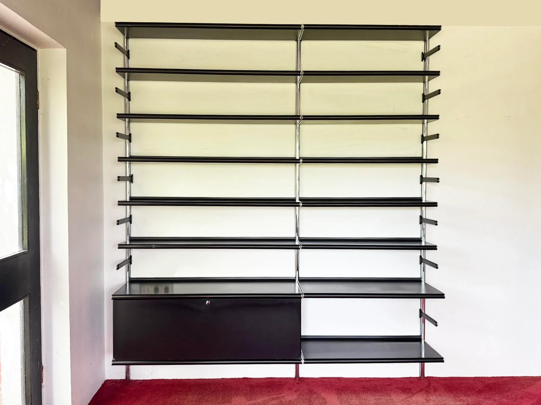 Wingset Shelving System in Black by Otto Zapf for Vieler / Vitra