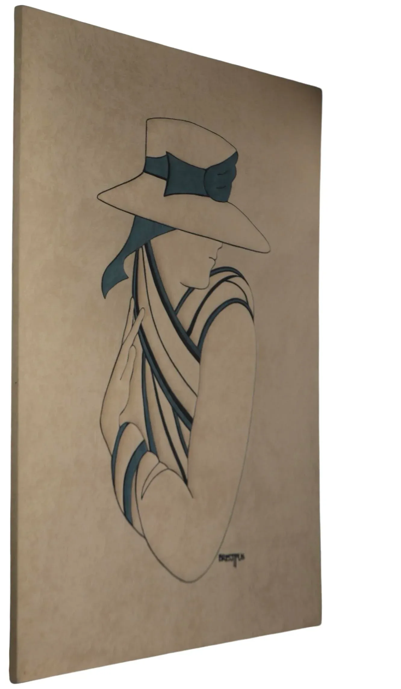 1970's Ultra Suede Textile Wall Art by Ron Brejtfus | Chairish