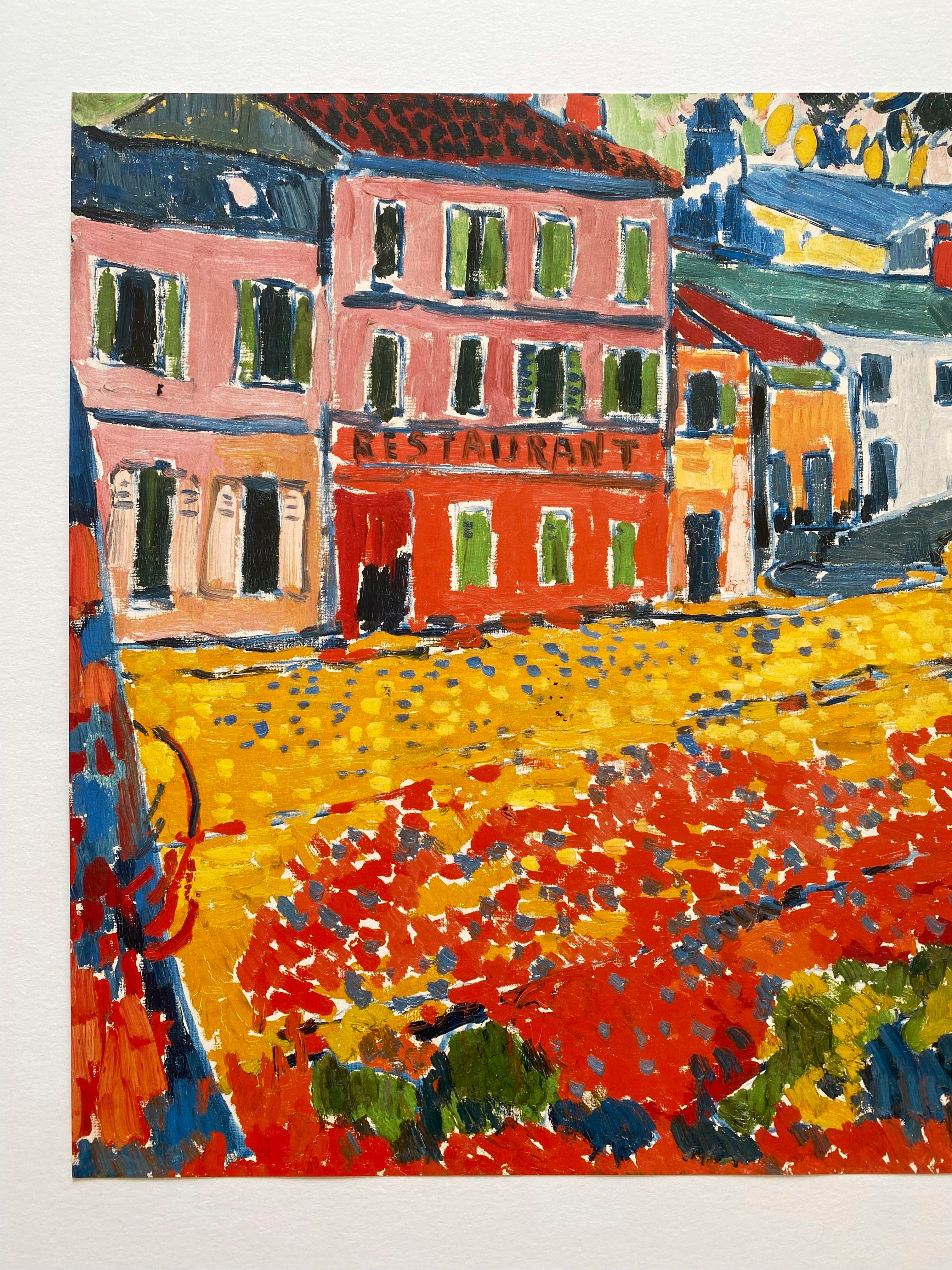 Maurice De Vlaminck Fauvism Offset Lithograph Print French Museum