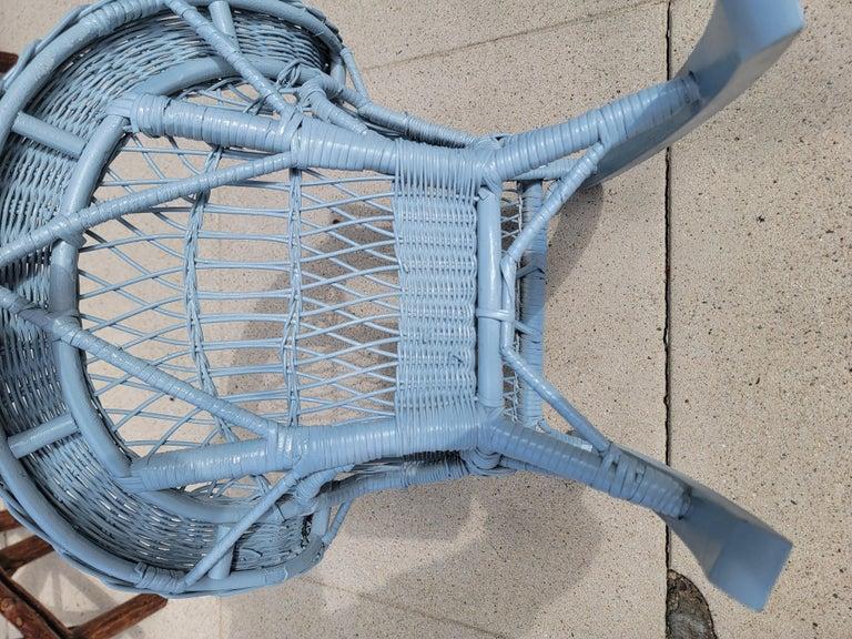 1940s Childs Bar Harbor Wicker Rocking Chair