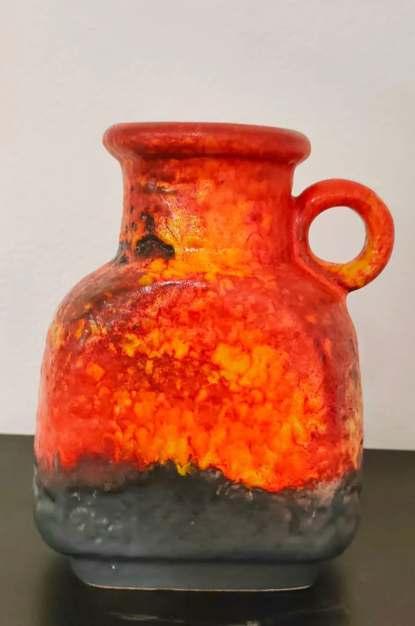 carstens 23cm fat lava ミッドセンチュリー ファットラバ Fat Lava Vase from Carstens Tönnieshof, West Germany | Chairish