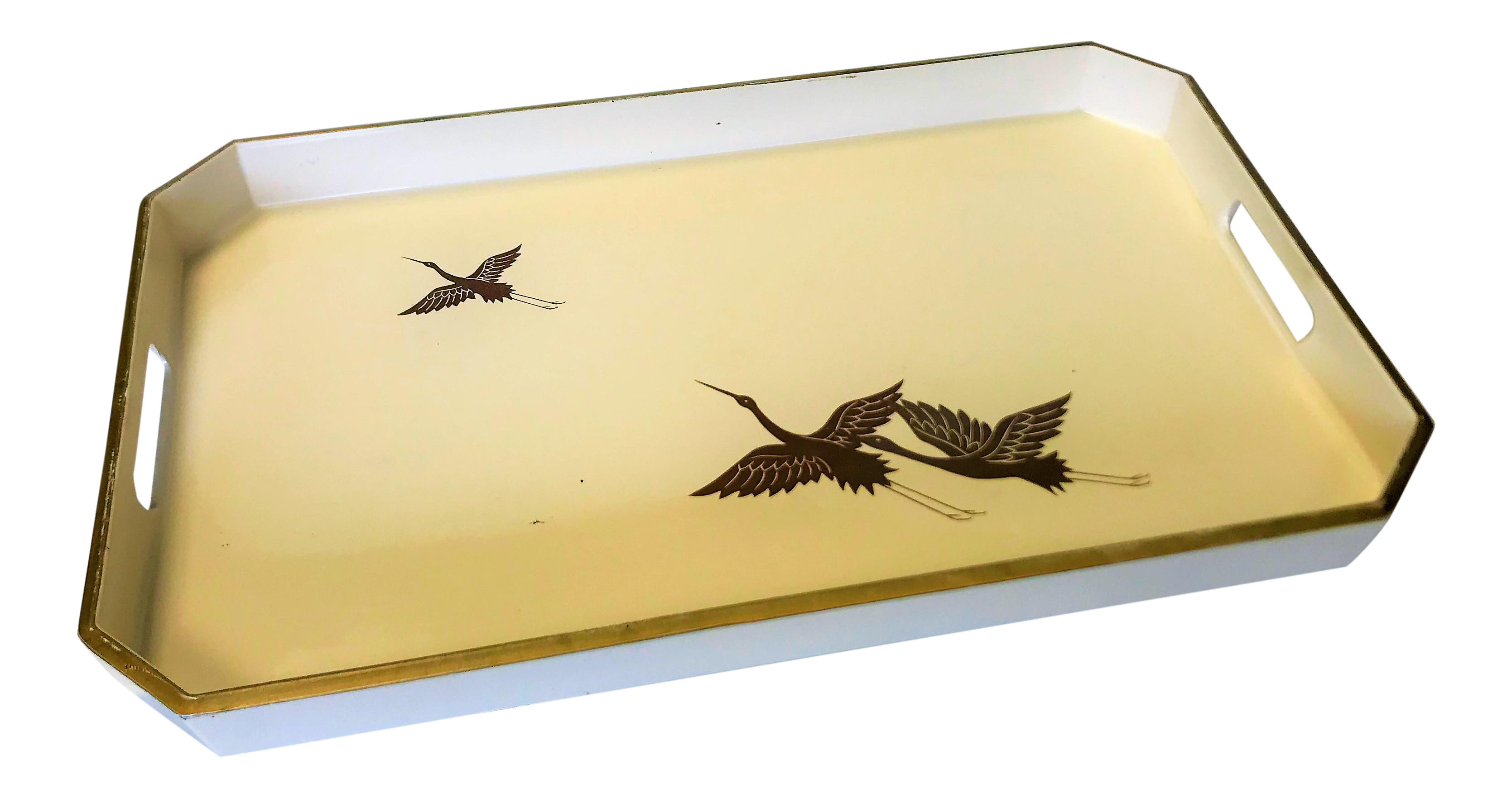 Vintage Mid Century Modern Otagiri Japan Lacquerware Serving Tray Chairish