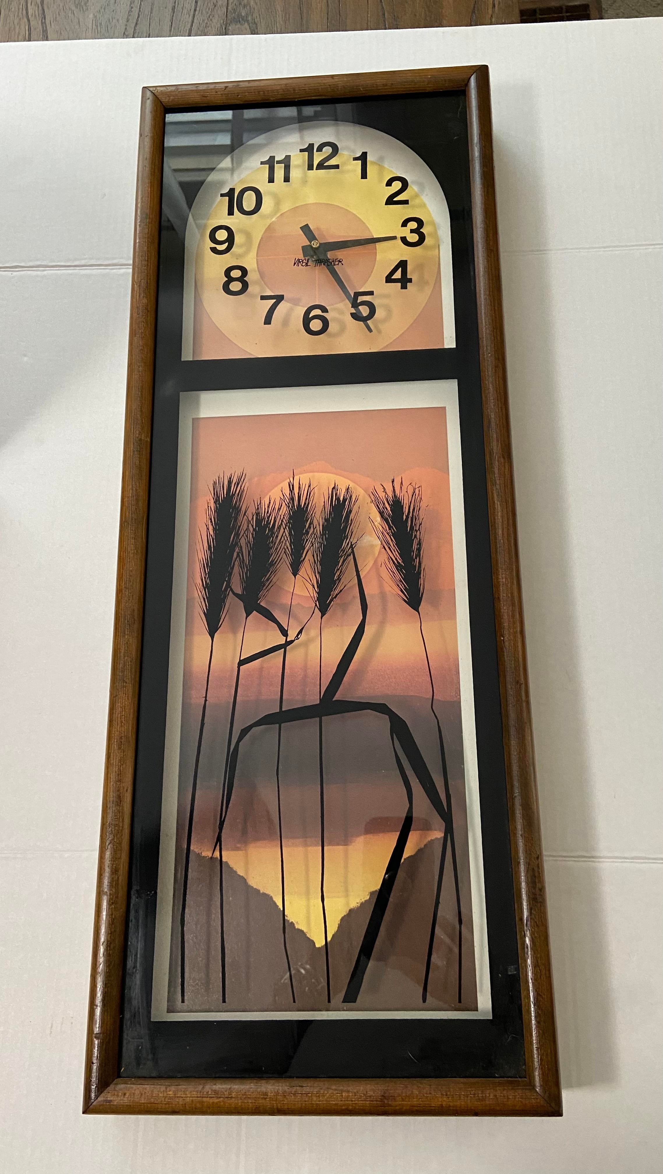 Mid 20th Century Retro Wall Clock Virgil Trasher | Chairish