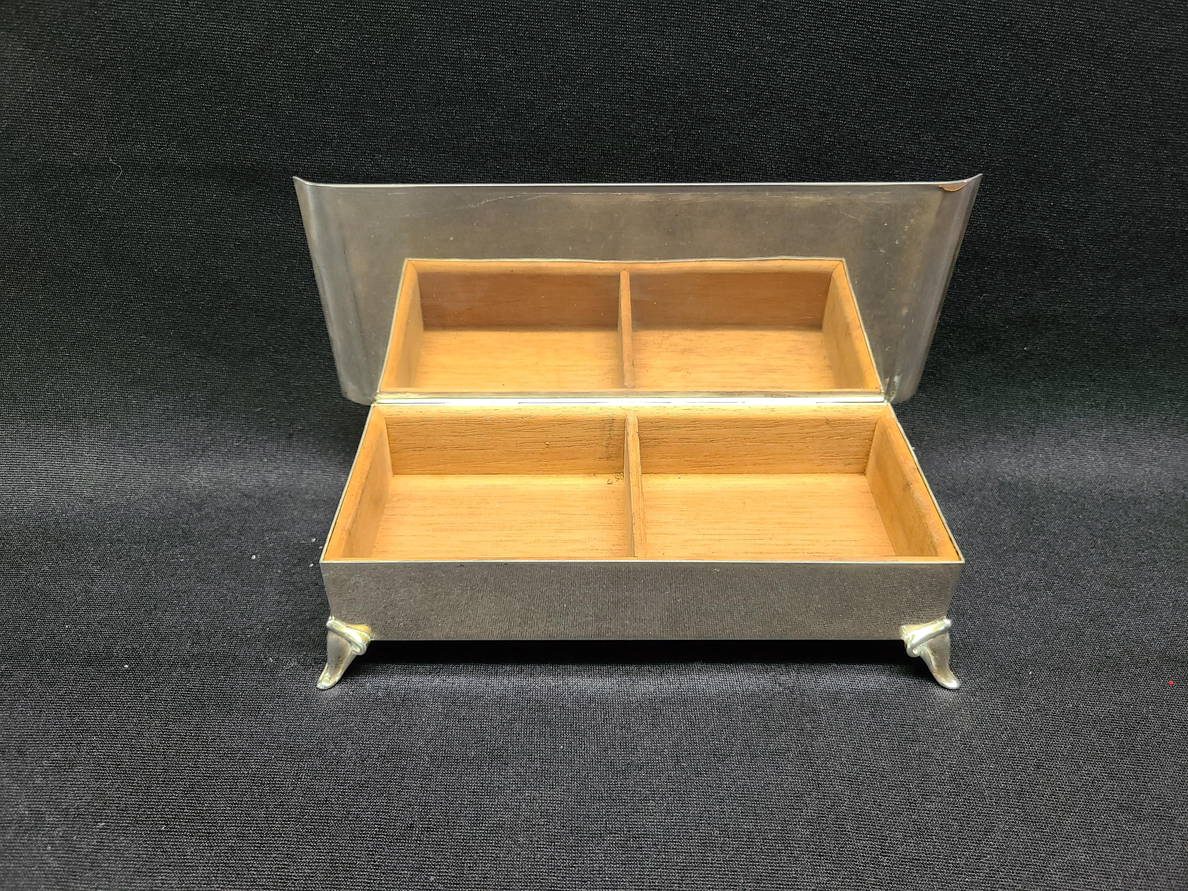 Tiffany Sterling Silver Cigarette Box in Original Bag Chairish