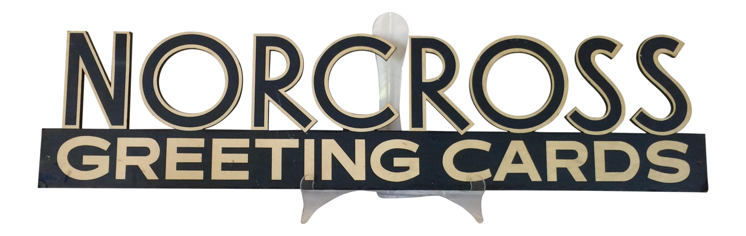 Vintage "Norcross Greeting Cards" Advertising Display Sign Chairish