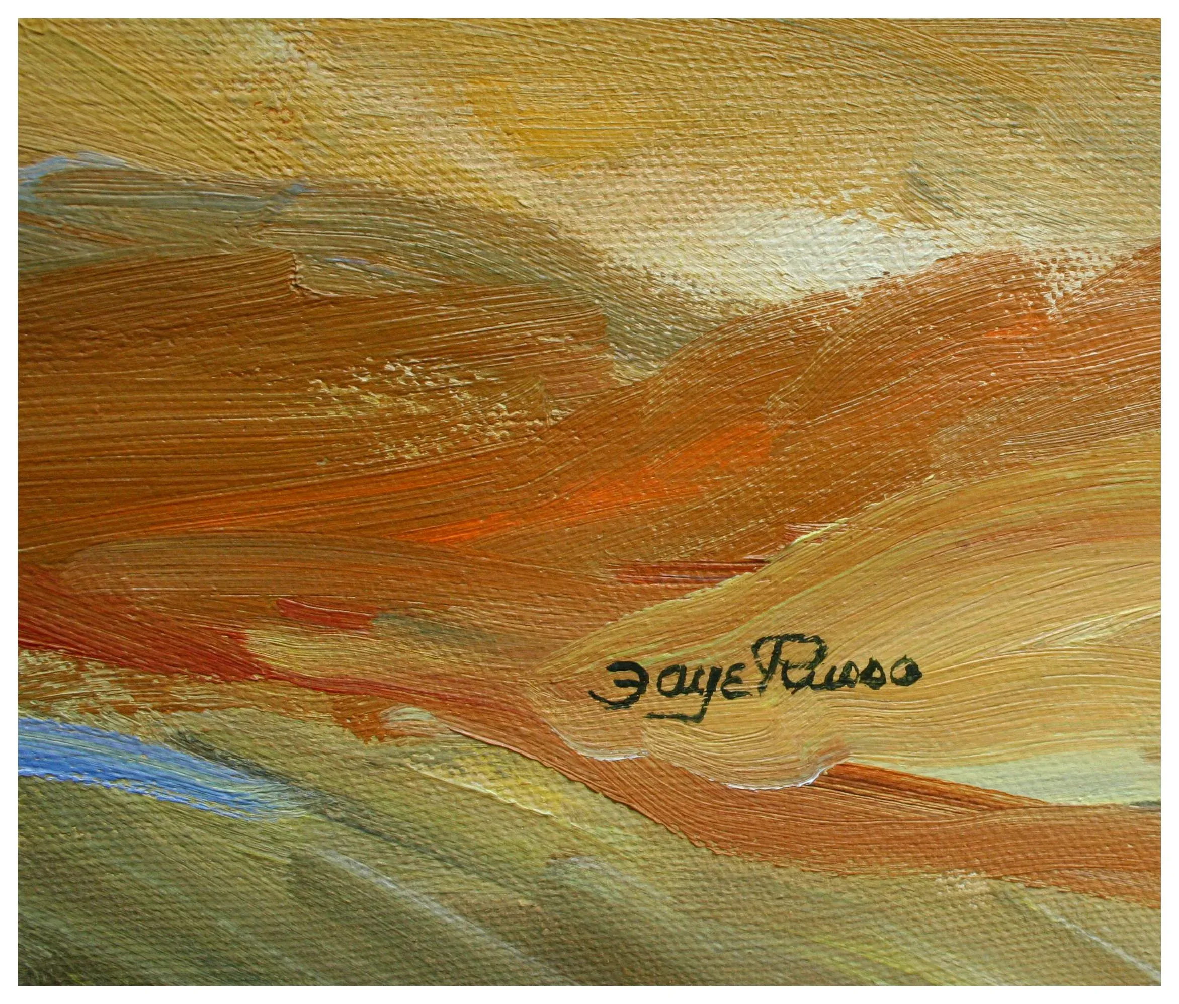 Hillside Barn, Vintage 1970s California Farm Landscape by Faye Russo