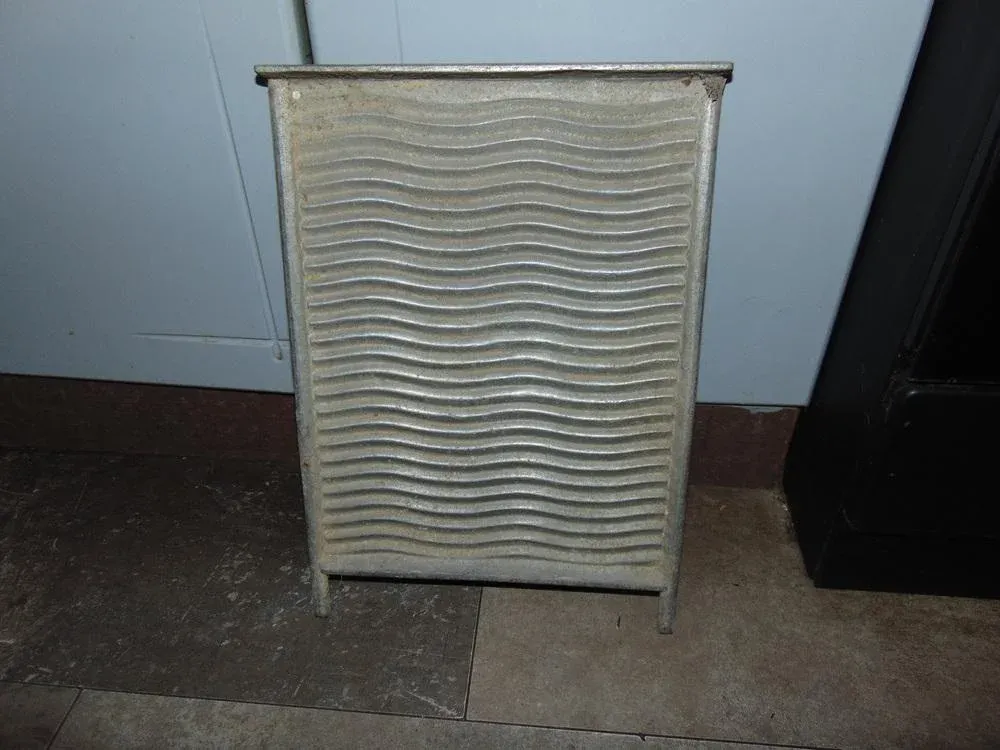 Art Deco Aluminum Washboard