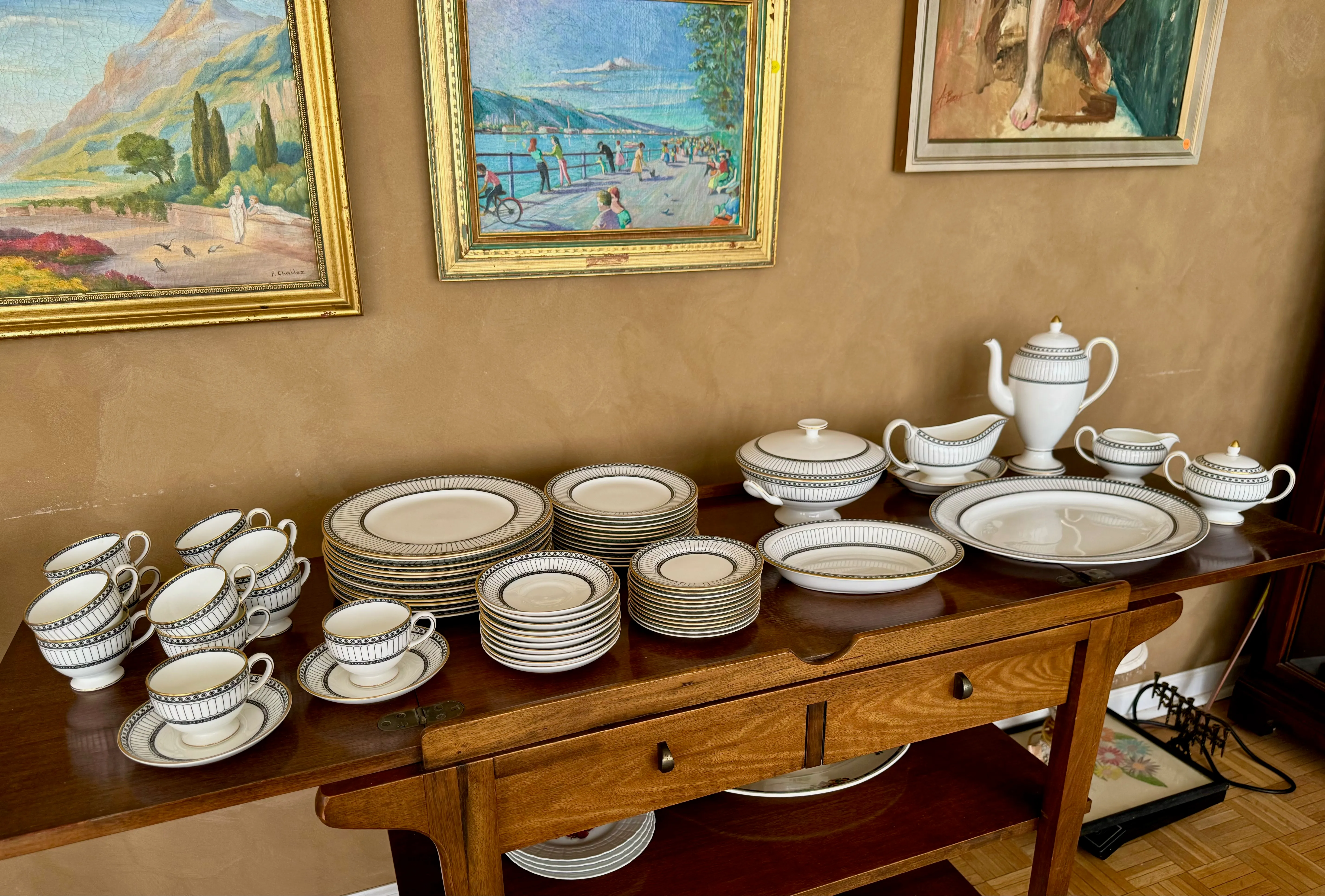 Bone China Art Deco Dinner Set For Sale Royal Doulton Isabella