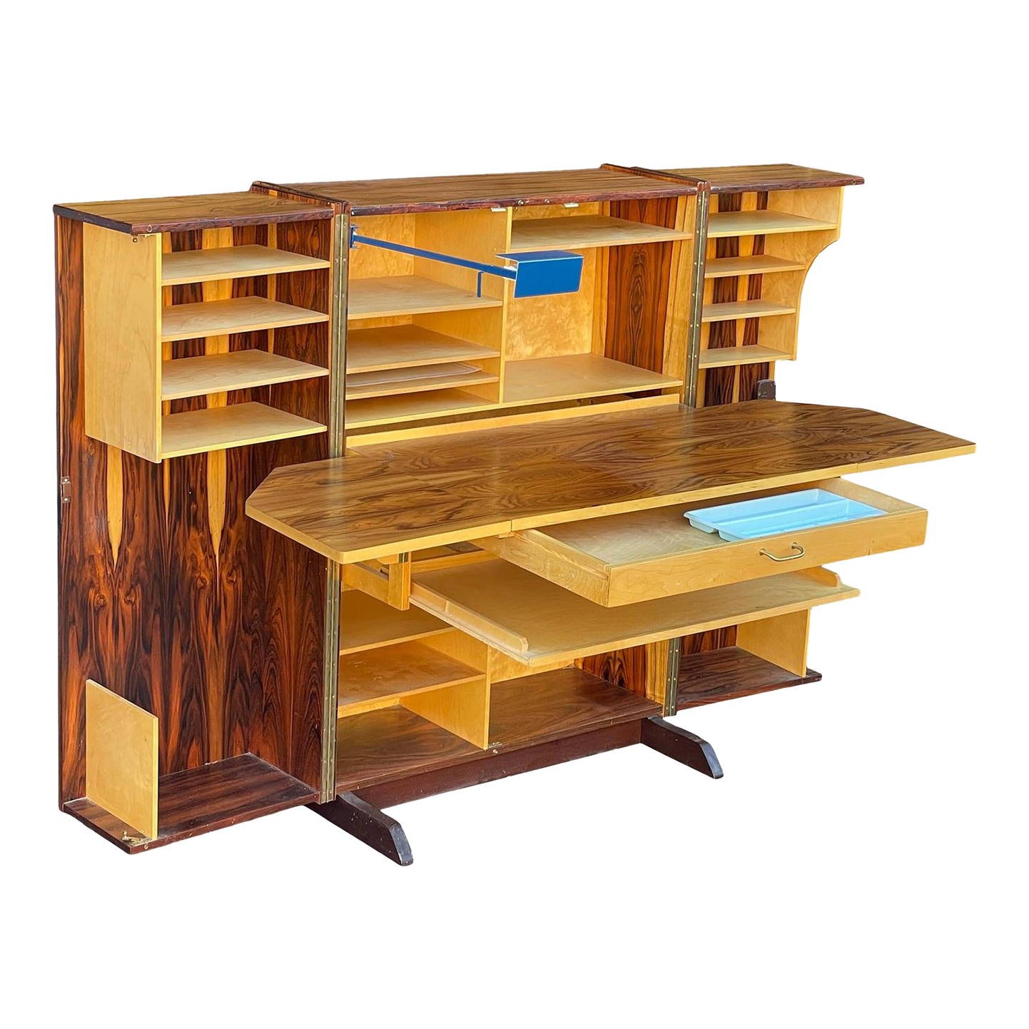 Norwegian Rosewood Hideaway FoldUp Desk Cube Chairish