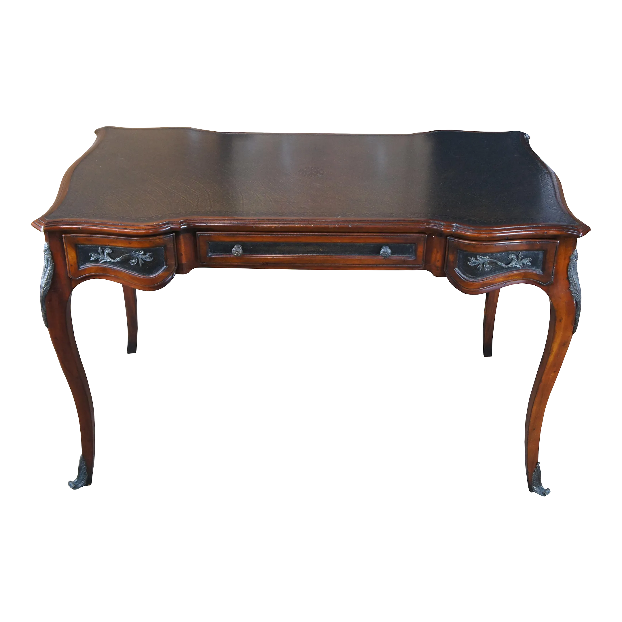 Theodore Alexander "Chateau Du Vallois" French Mahogany Leather Writing