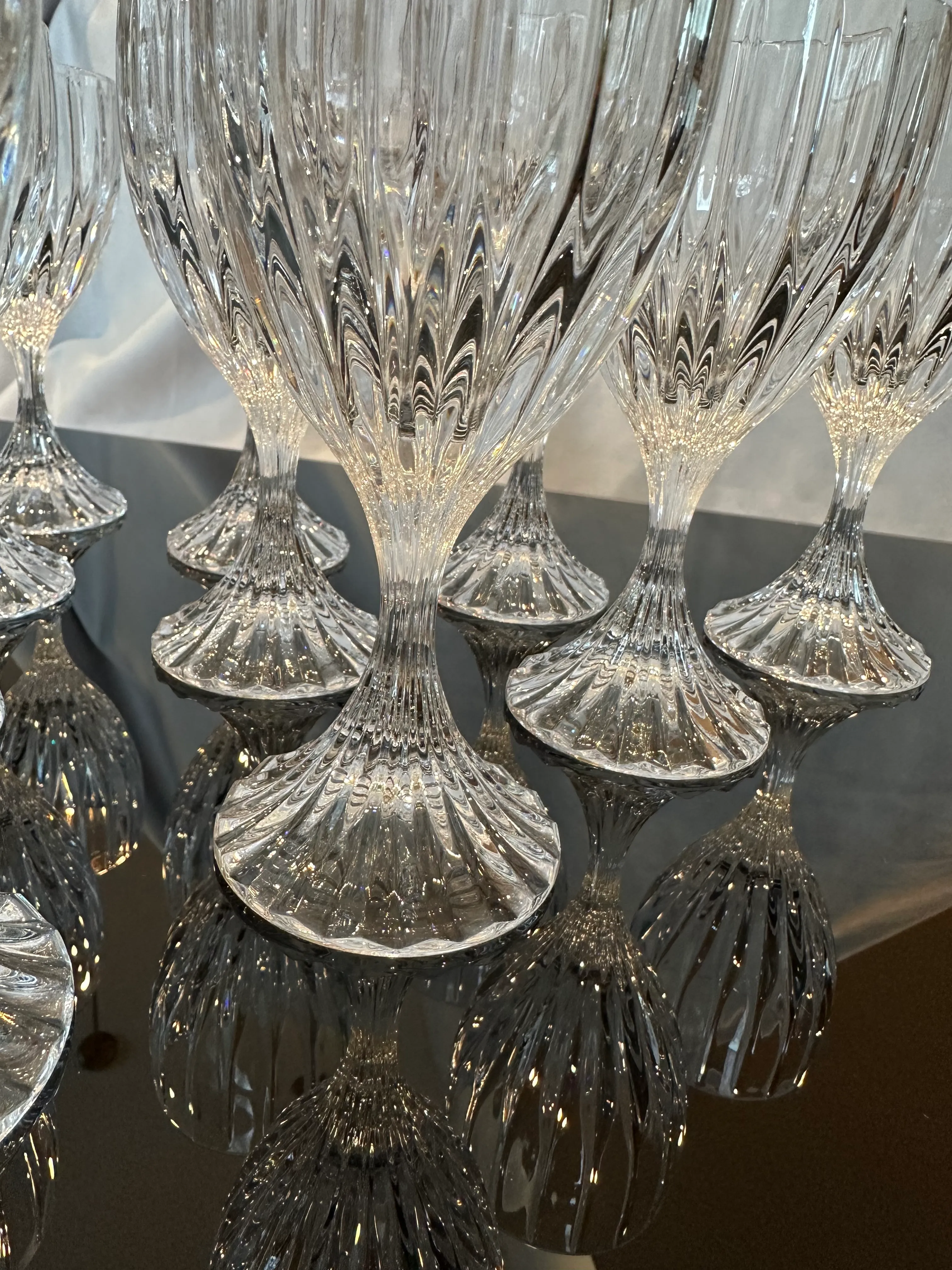 Mikasa Park Lane Crystal Wine Glasses Set of 10 Chairish