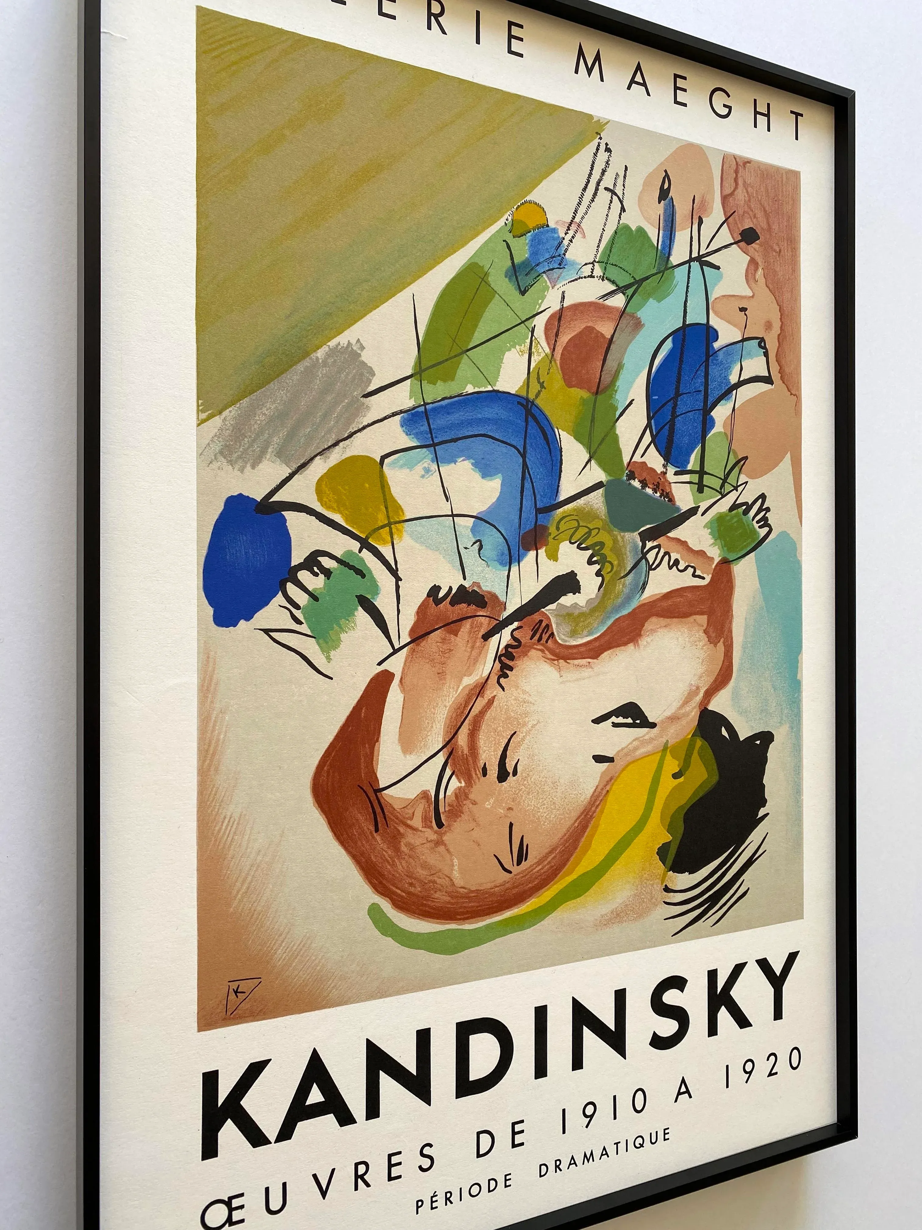 Wasily Kandinsky Vintage 1955 Mid Century Modern Mourlot