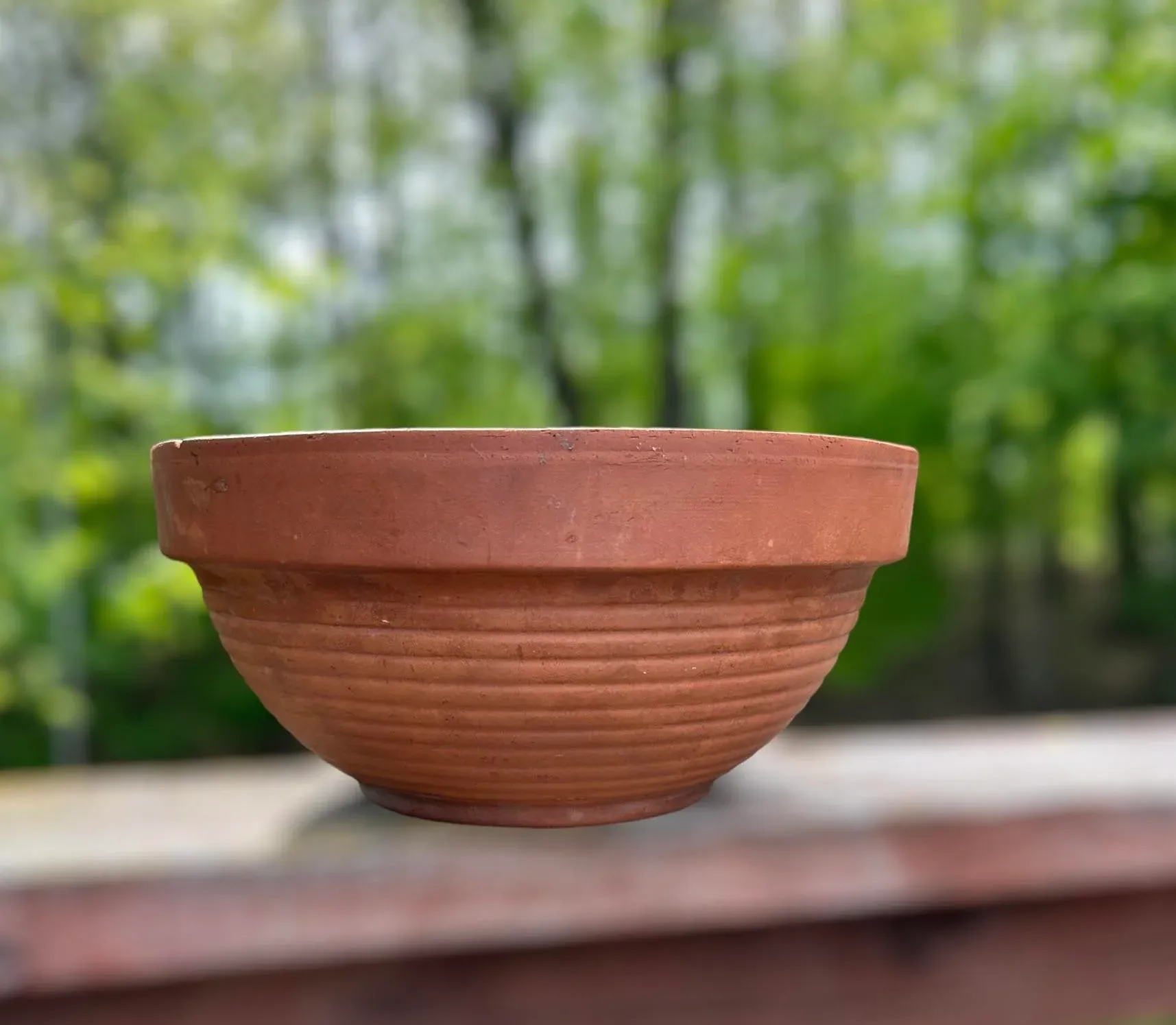 Vintage Italian Terracotta Handmade Clay Planter | Chairish