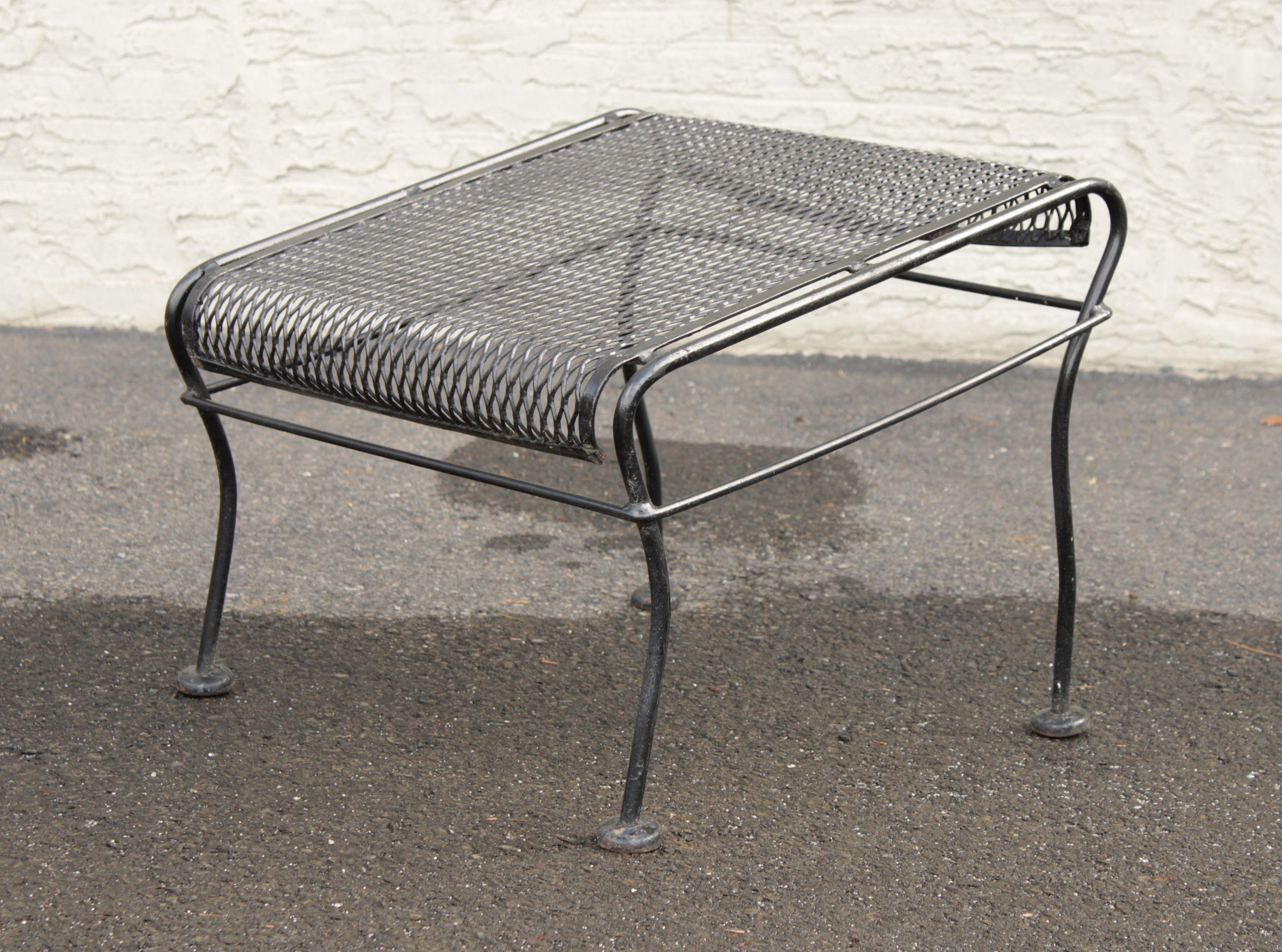 Wrought Iron Outdoor Ottoman atelieryuwa.ciao.jp
