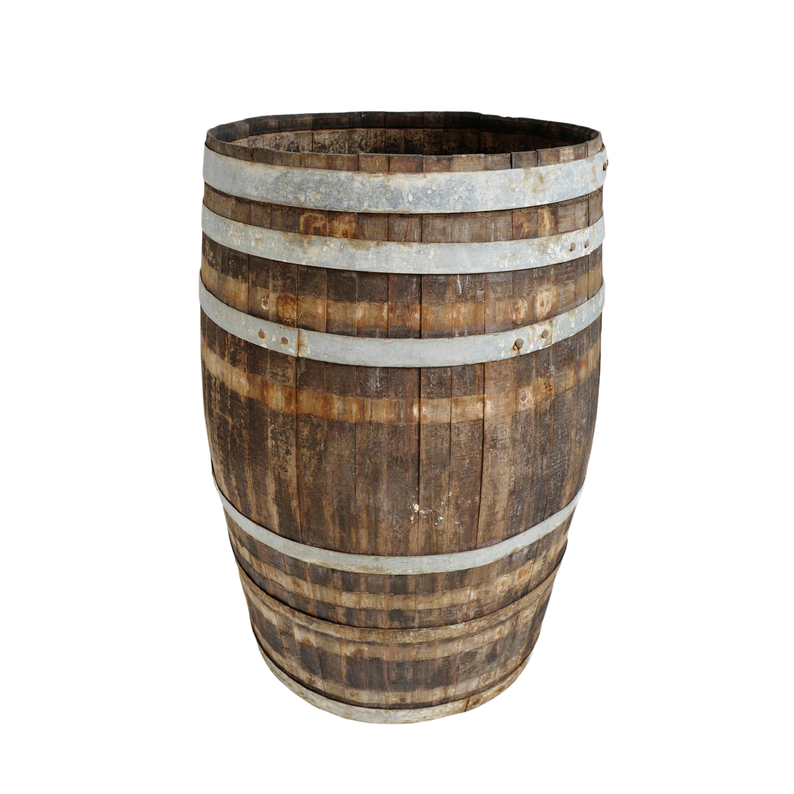 Vintage Wood & Iron Barrel Chairish