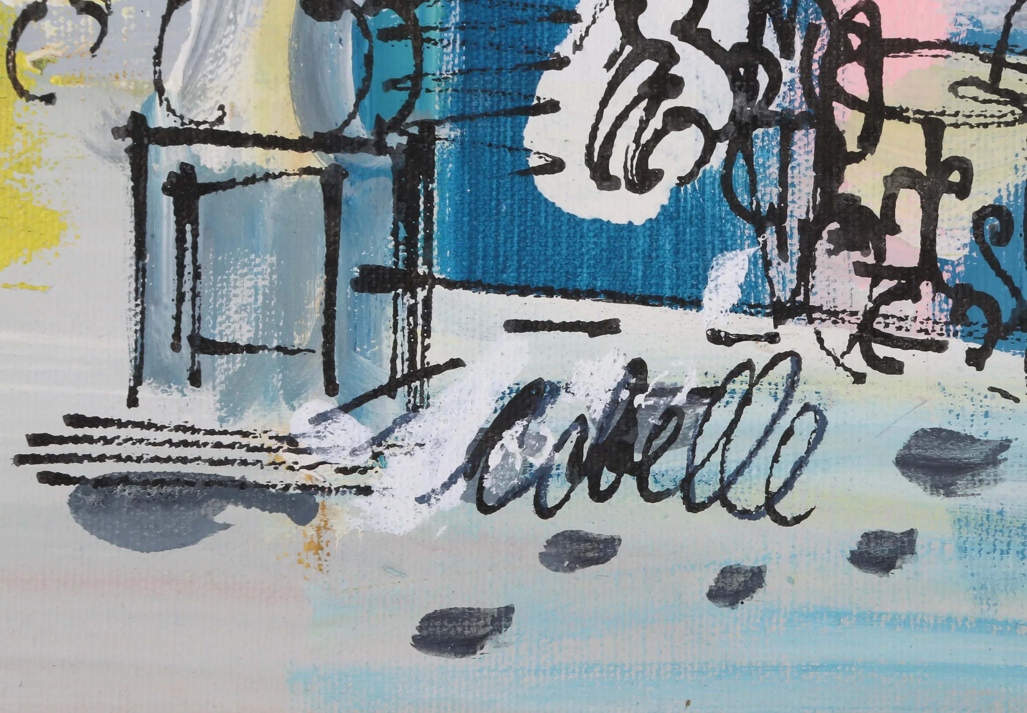 Chez Mere Marie, Charles Cobelle Acrylic on Canvas Painting