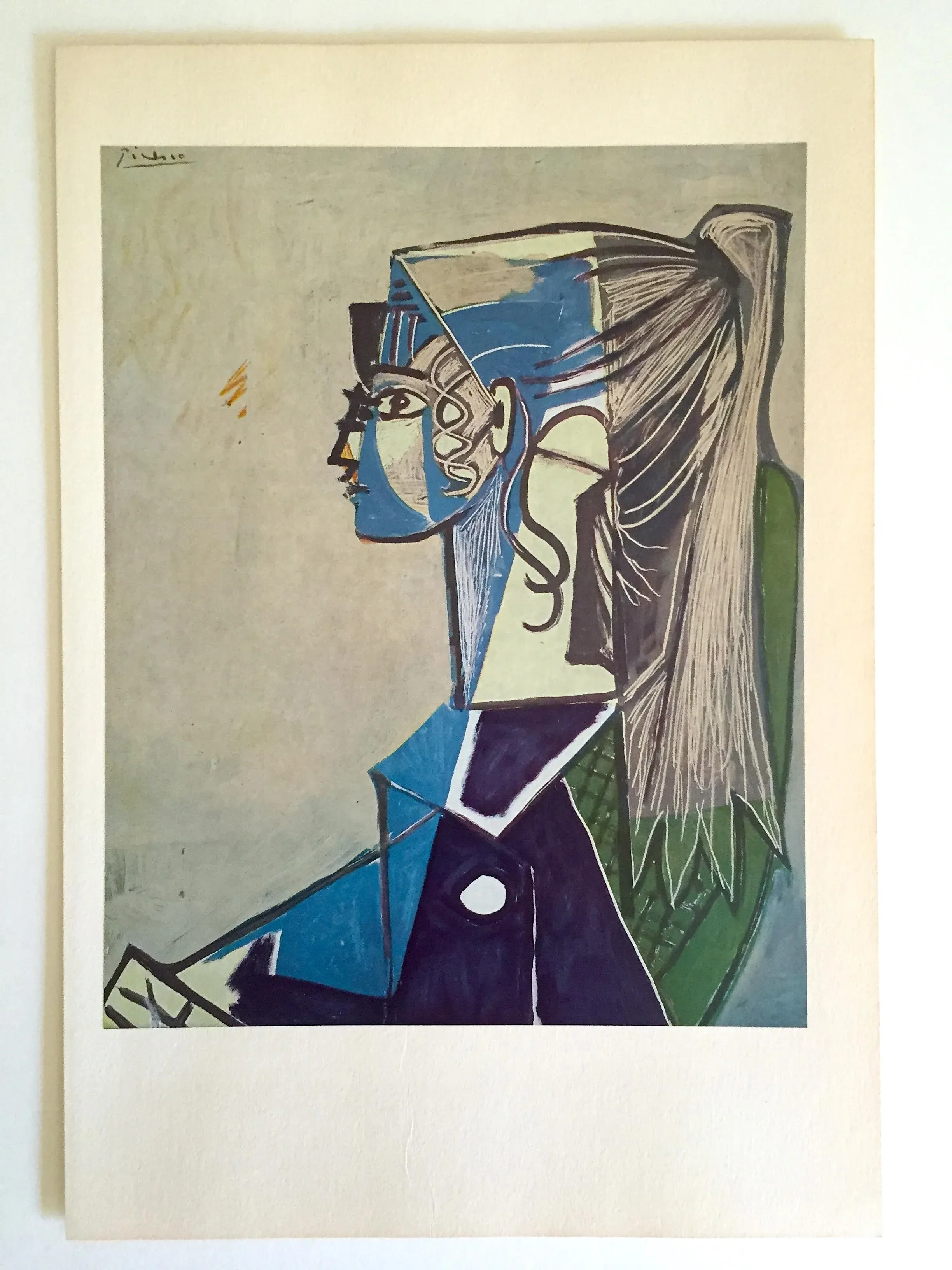 Pablo Picasso Vintage 1955 Mid Century Modernist Lithograph