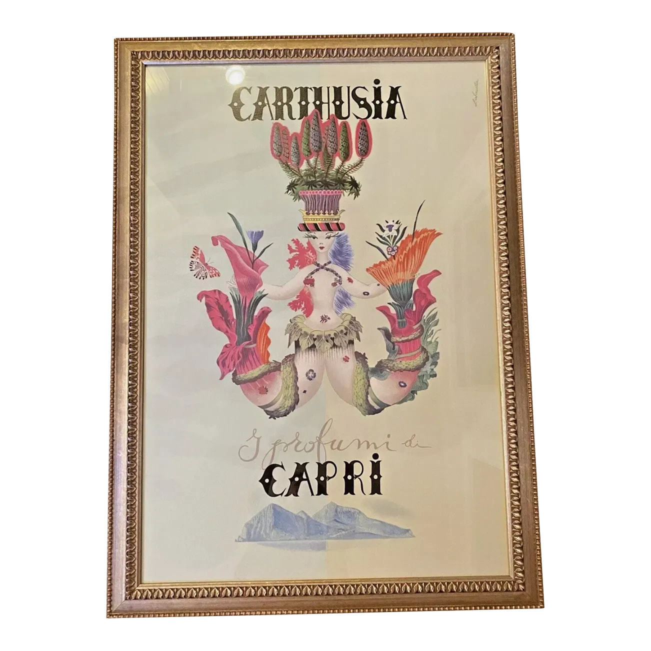 絵画 CARTUSIA CAPRI vintage poster 絵画 CARTUSIA CAPRI vintage poster 絵画 CARTUSIA CAPRI