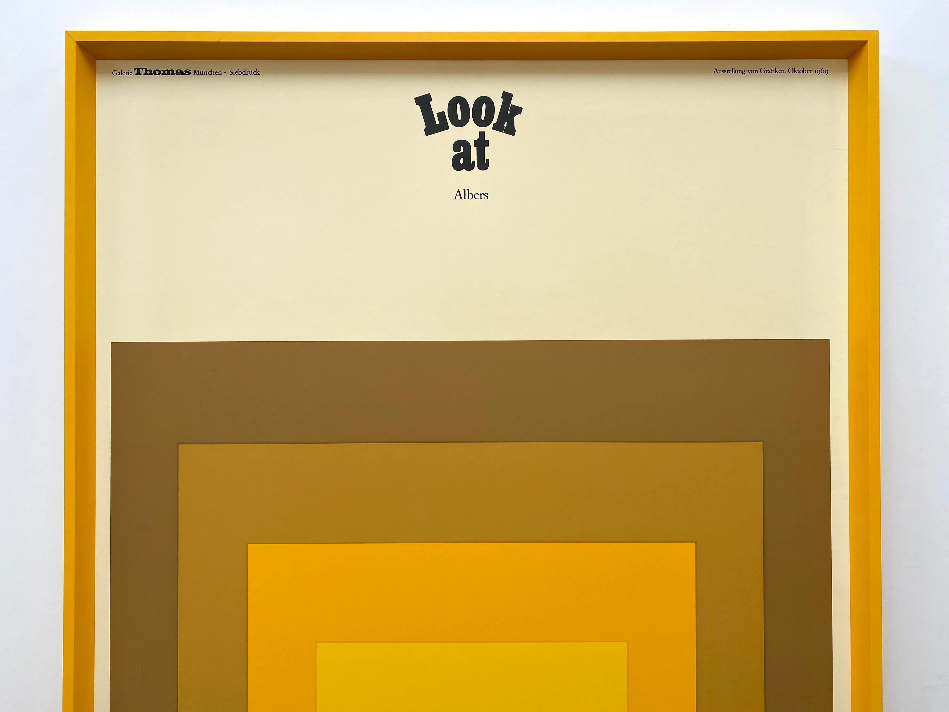 Josef Albers Vintage 1969 Mid Century Modernist Fine Art Josef Albers Vintage 1969 Mid Century Modernist Fine Art