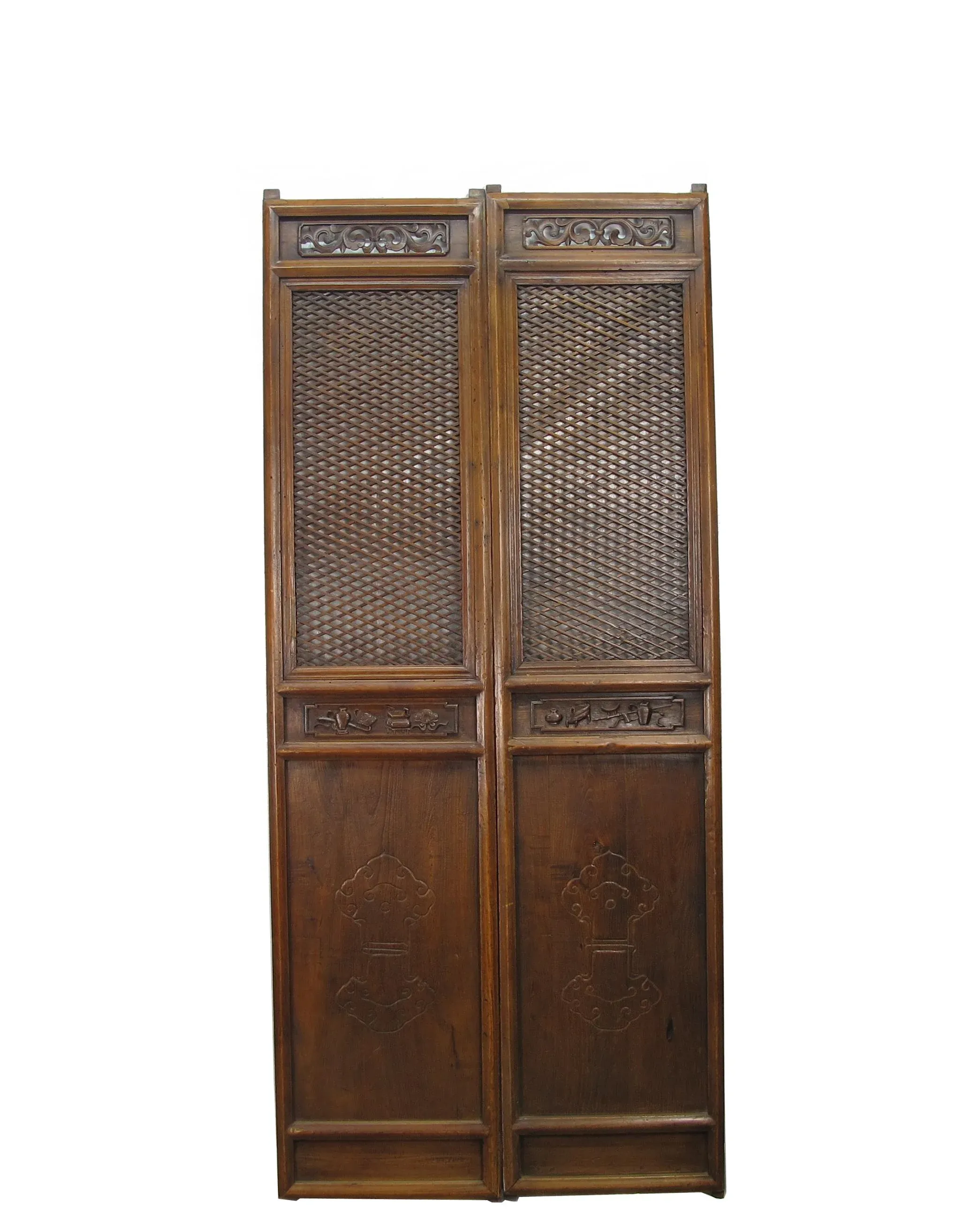 Pair of Beautiful Lattice Screen Door Panel | Chairish
