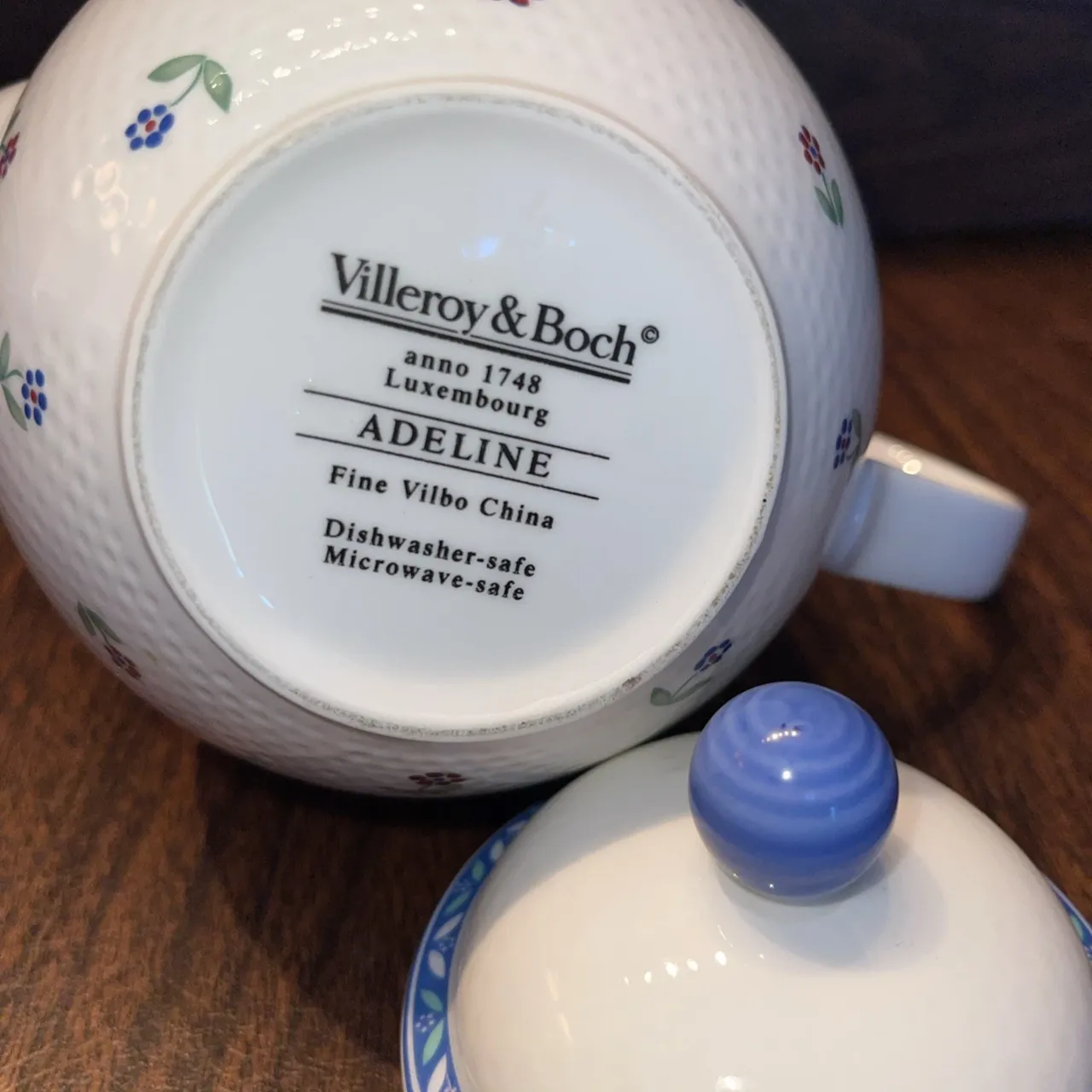 Vintage Villeroy & Boch Adeline Tea/Coffee Pot & Lid | Chairish
