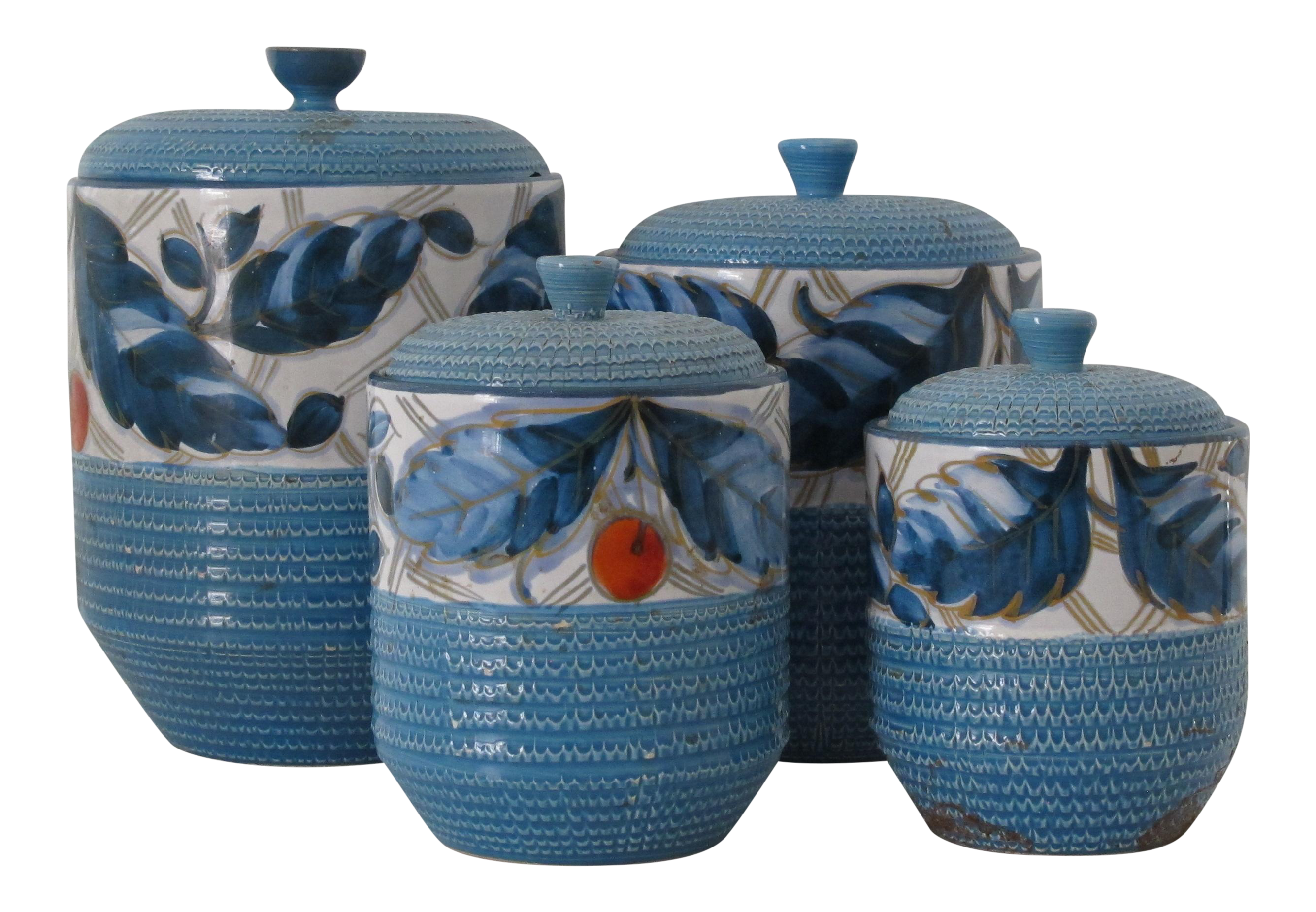 Bitossi Italian Kitchen Canisters - Set of 4 | Chairish