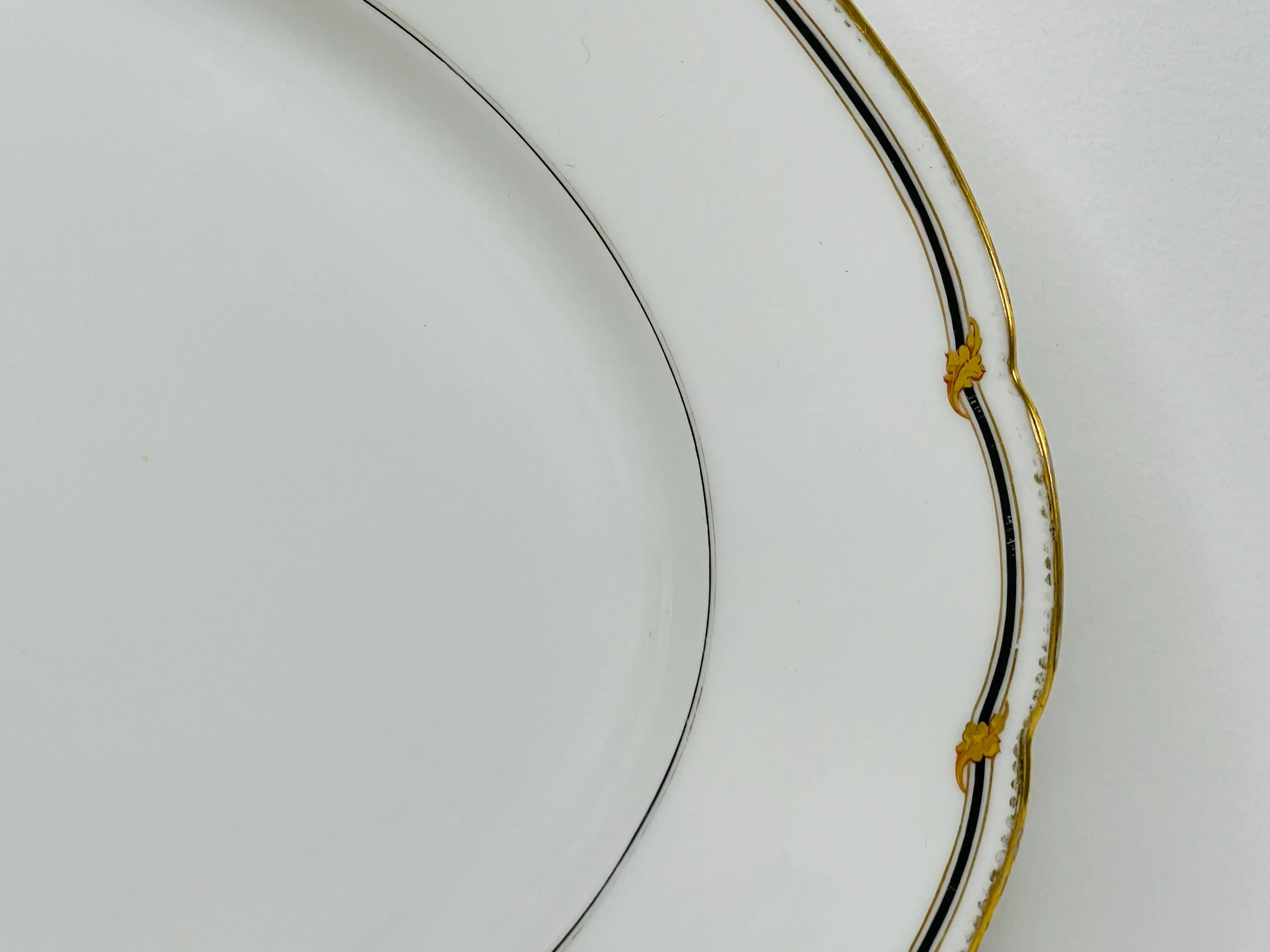 Victorian 1880s Rihouet Lerosey Monogrammed French Meat Serving