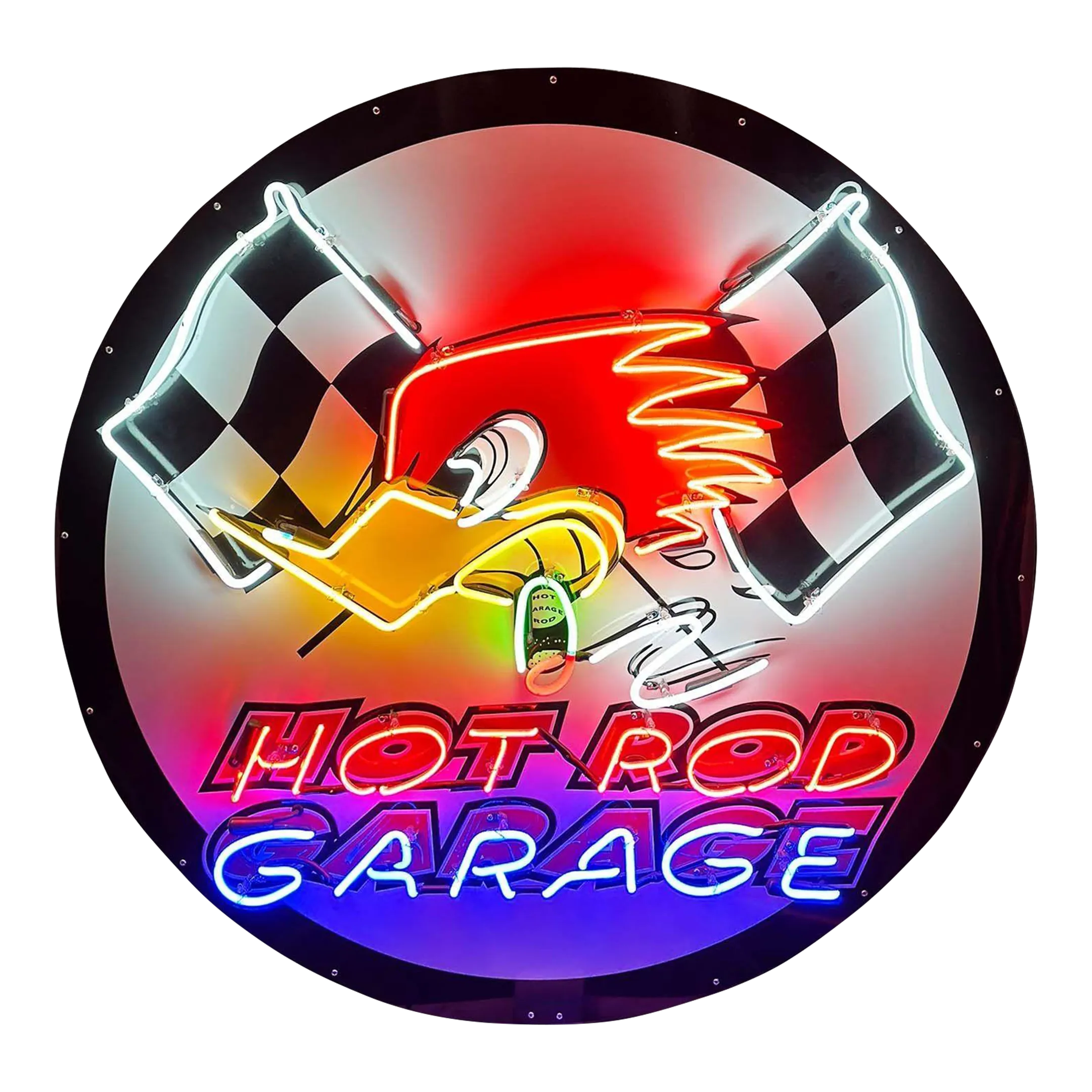 Hot Rod Garage Auto Car Neon Signs