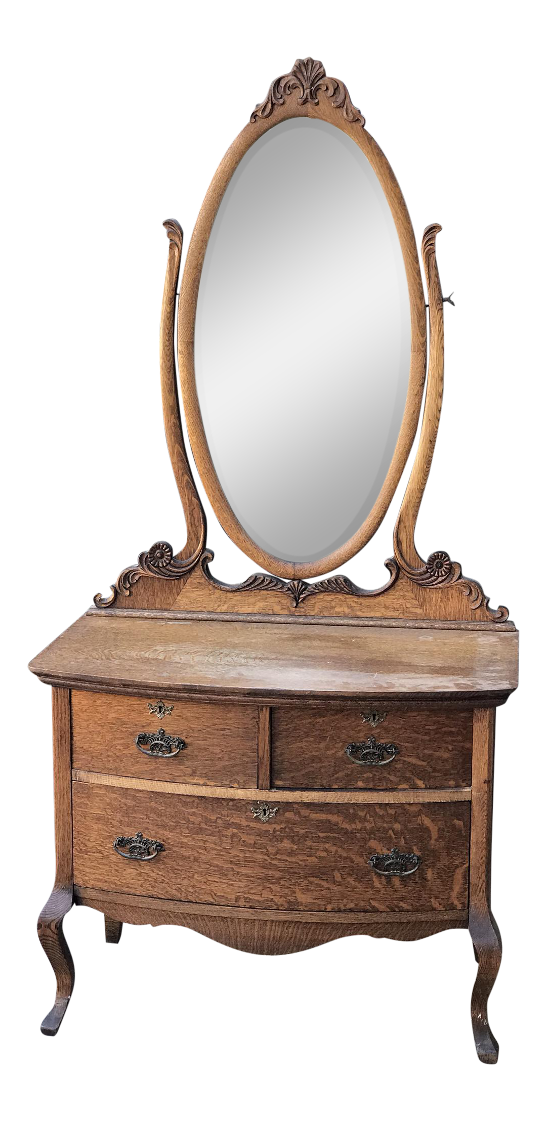 Vintage Princess Dresser With Mirror Chairish