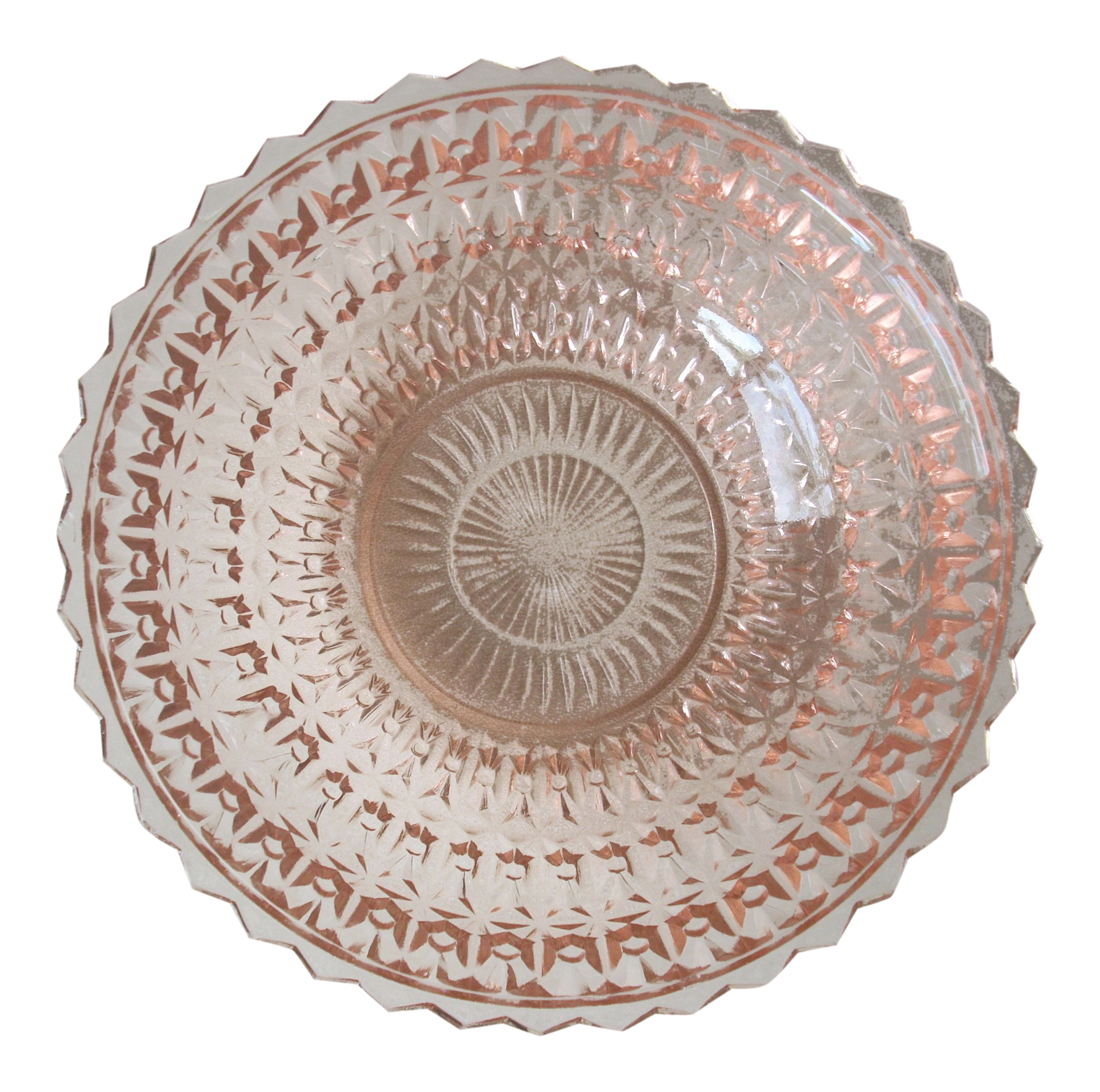 Vintage Pink Depression Glass Bowl Chairish