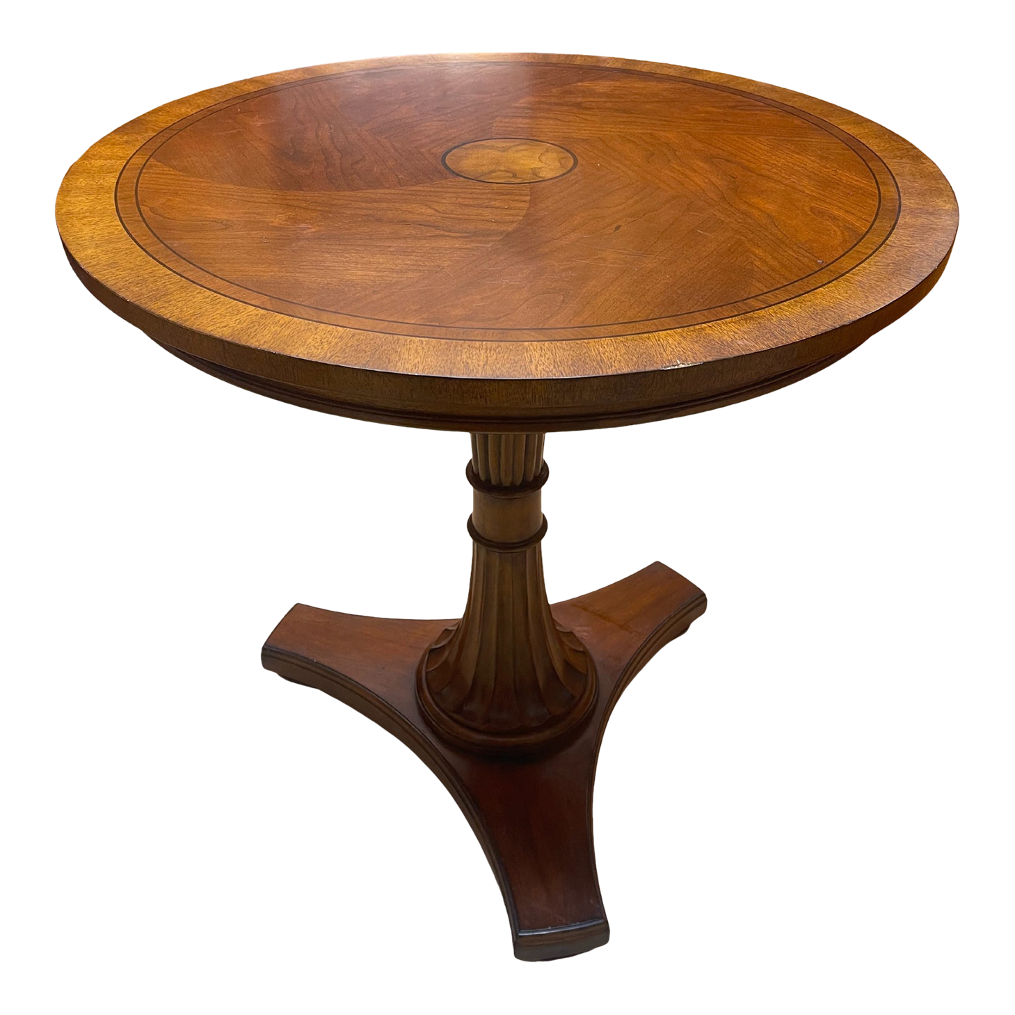 Ethan Allen Townhouse Round Pedestal Table Chairish