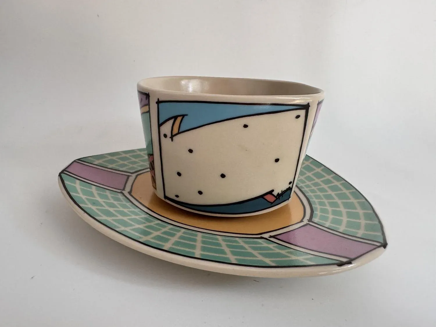 Flash One Coffee Cup with Saucer by Dorothy Hafner for Rosenthal