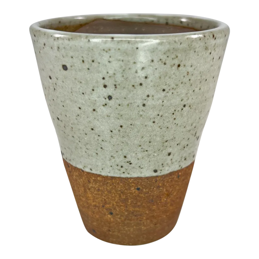 Ryoko Modern Speckled Pottery Sake Cup Japanese Ceramic Art Chairish