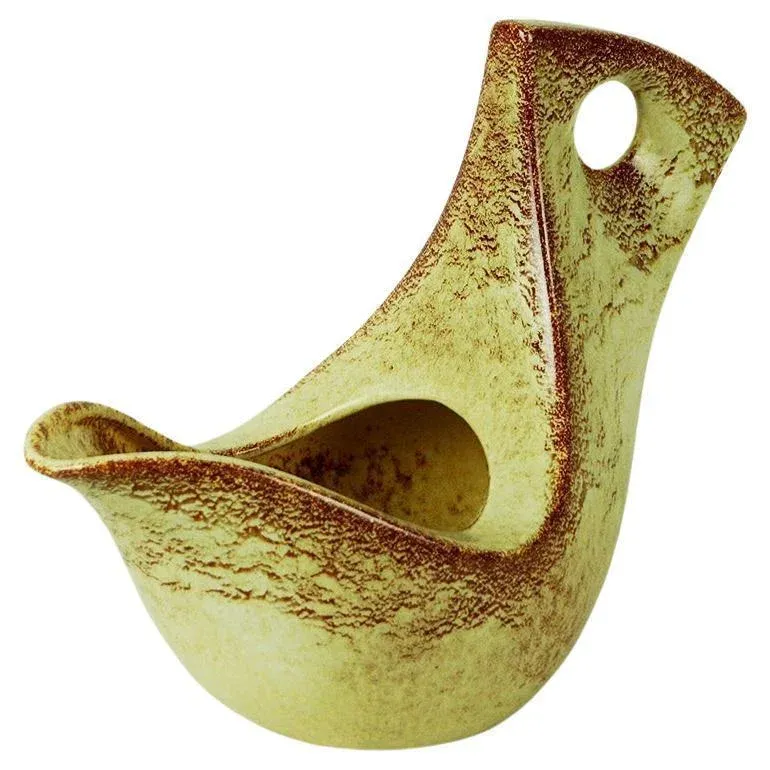 Midcentury Italian Ceramic Pitcher by Roberto Rigon for Bertoncello, 1960s