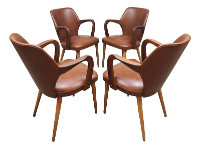 Vintage French Dining Chairs, 1960s | Chairish
