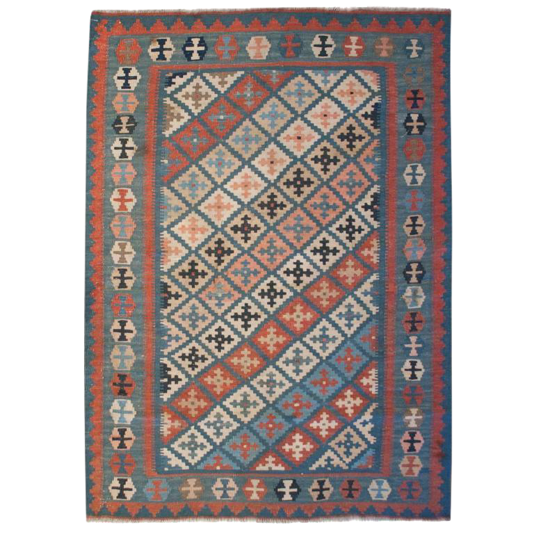 Early 20th Century Shahsavan Kilim Rug 48" x 66" Chairish