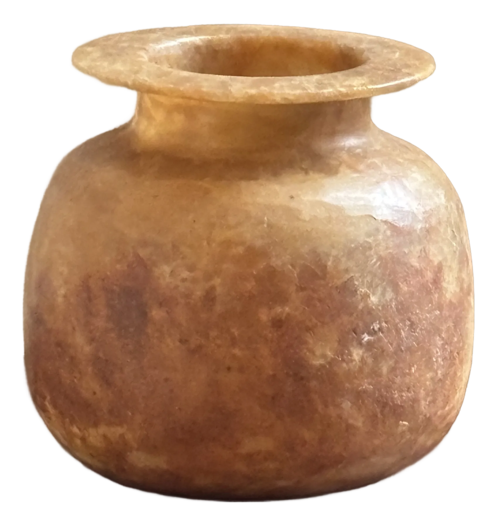 Vintage Handcrafted Egyptian Alabaster Vase