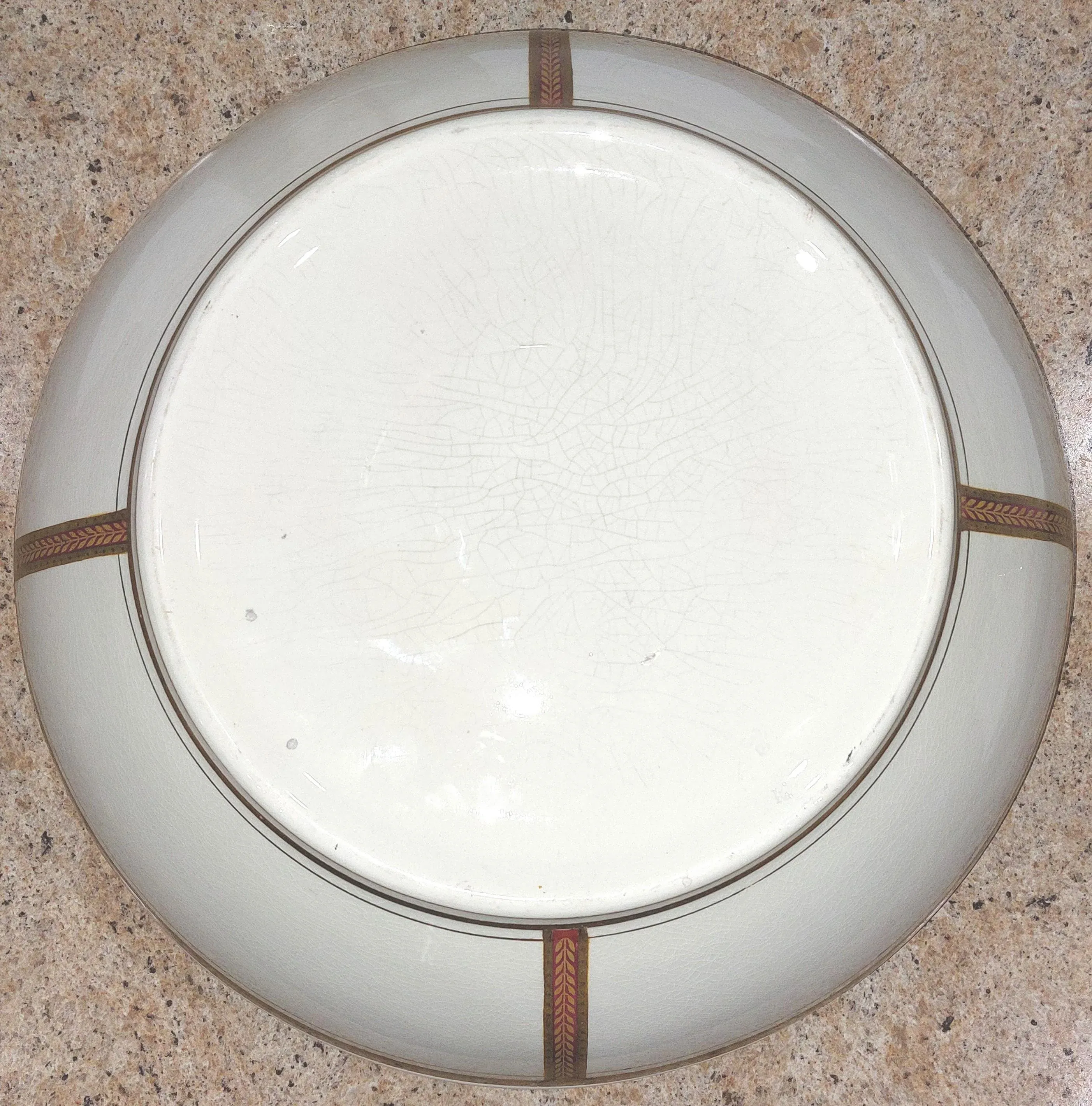 Antique Boch Freres Keramis Belgium Neoclassical Large Pitcher