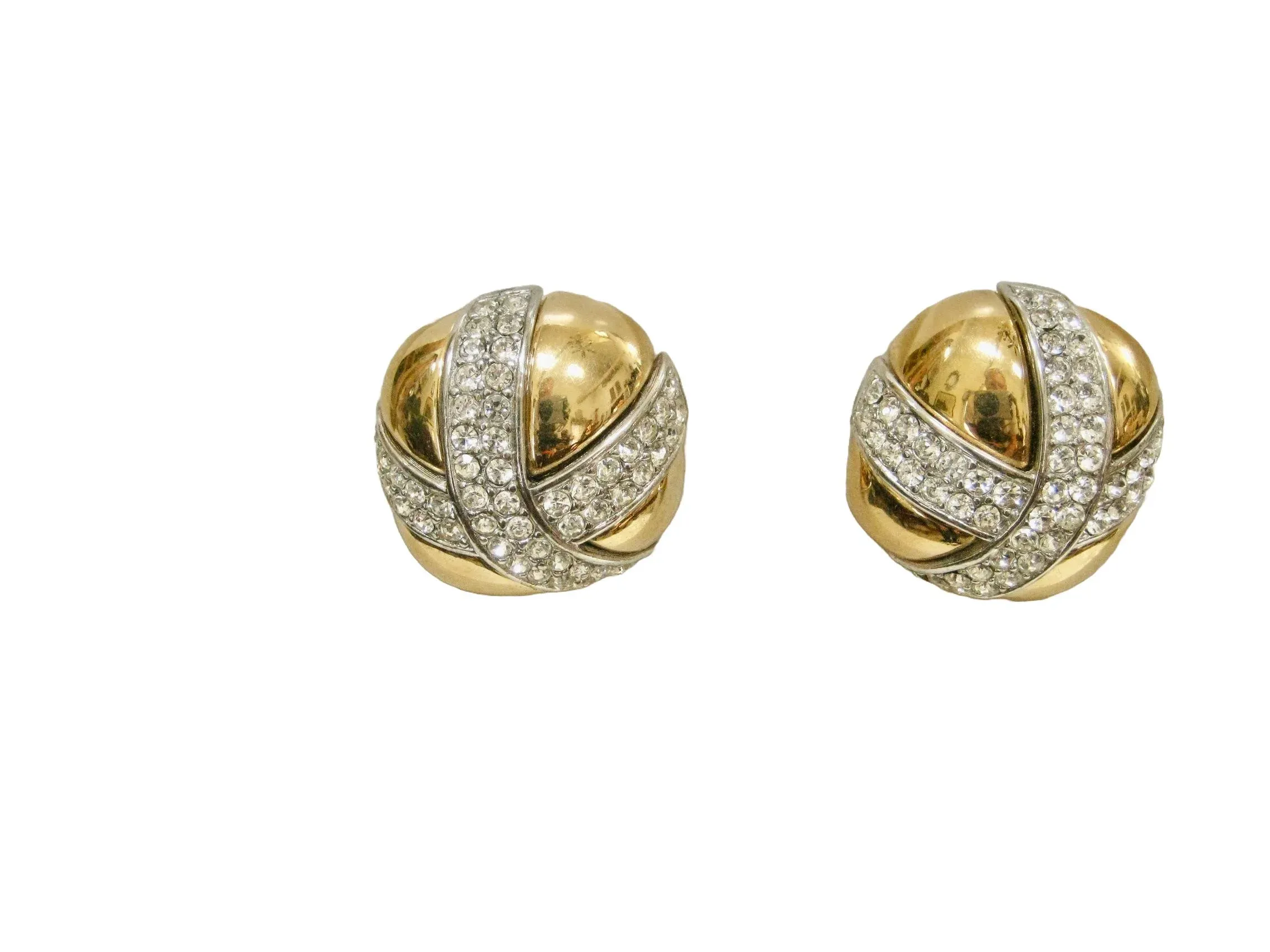 ■VINTAGE HOLLYWOOD■ Clear Bubble Earrings VH2336EA012B Vintage Lucite Button Earrings – Jennea Frischke Jewelry